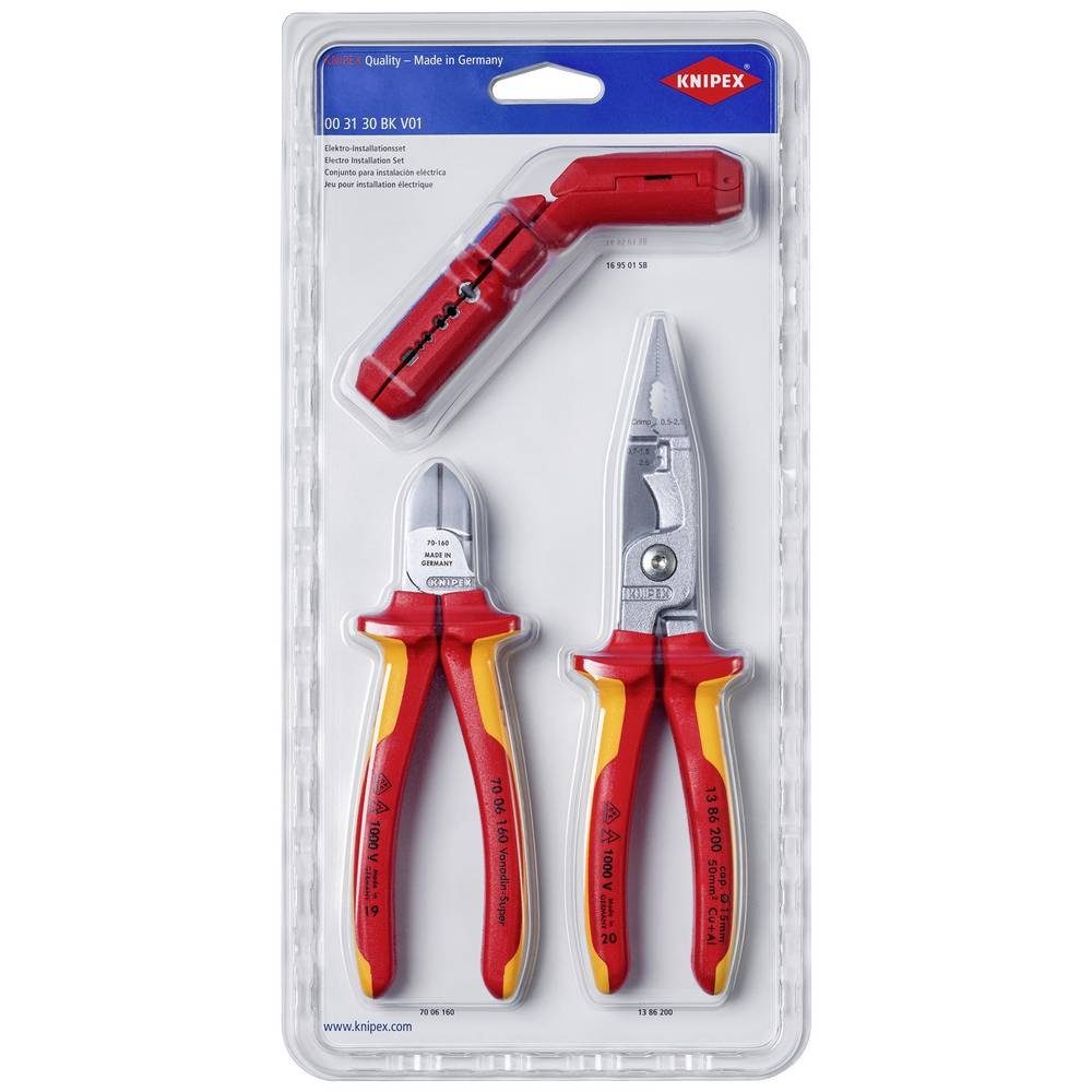 Knipex Seitenschneider Schneidset 00 31 30 BK V02