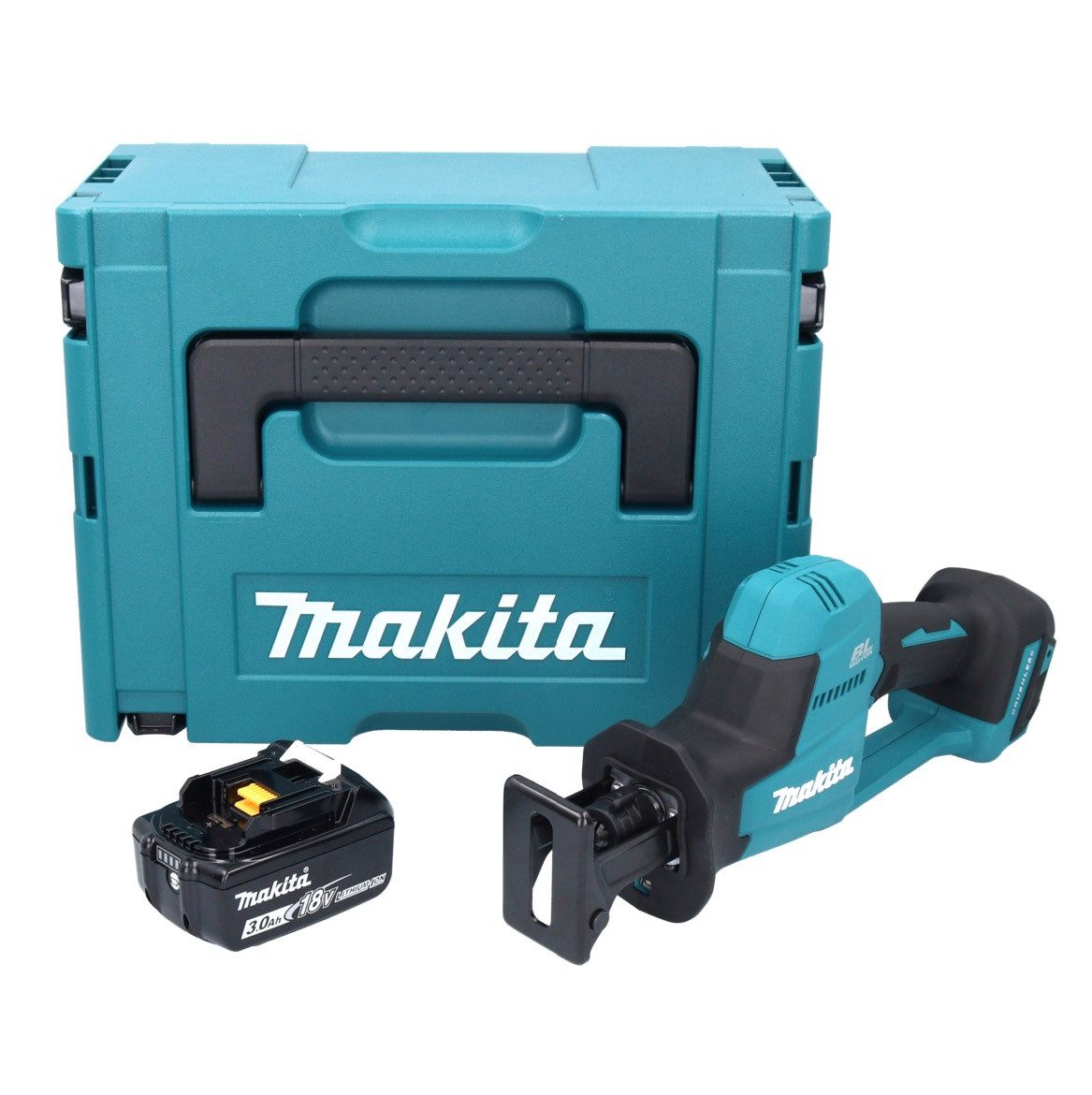 Thumbnail - Makita Reciprosäge DJR 189 F1J Akku Reciprosäge Säbelsäge 18 V Brushless + 1x Akku 3,0 A