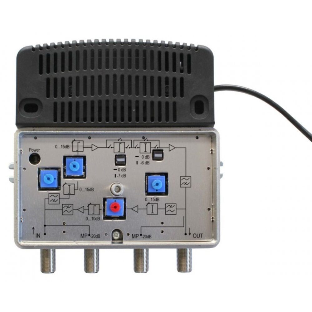 - 42 - HVC Breitbandverstärker Audioverstärker Hausanschlussverstärker ASTRO - schwarz