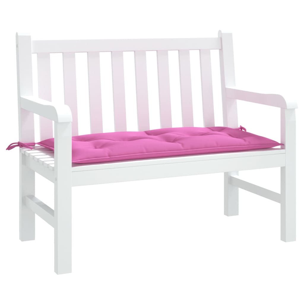vidaXL Sitzauflage Gartenbank-Auflage Rosa 110x50x7 cm günstig online kaufen