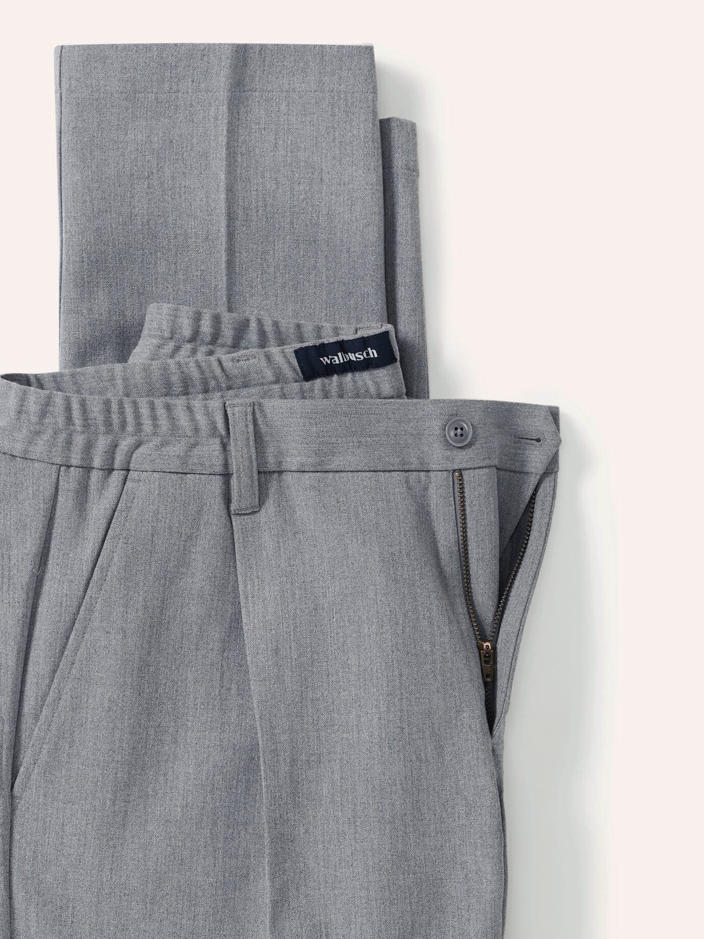 Walbusch Anzughose Herren Anzug Hose mit Bundfalte Modern Fit elastischer Bund, modern, Langgröße – Bild 4 von 4