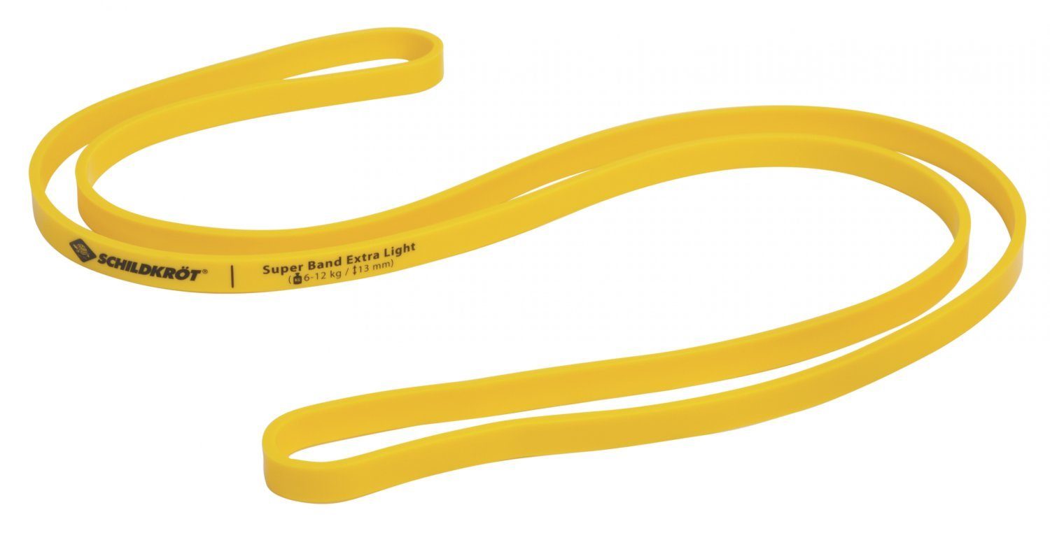 Gymnastikbänder SUPER BAND Extra-Light 13mm yellow