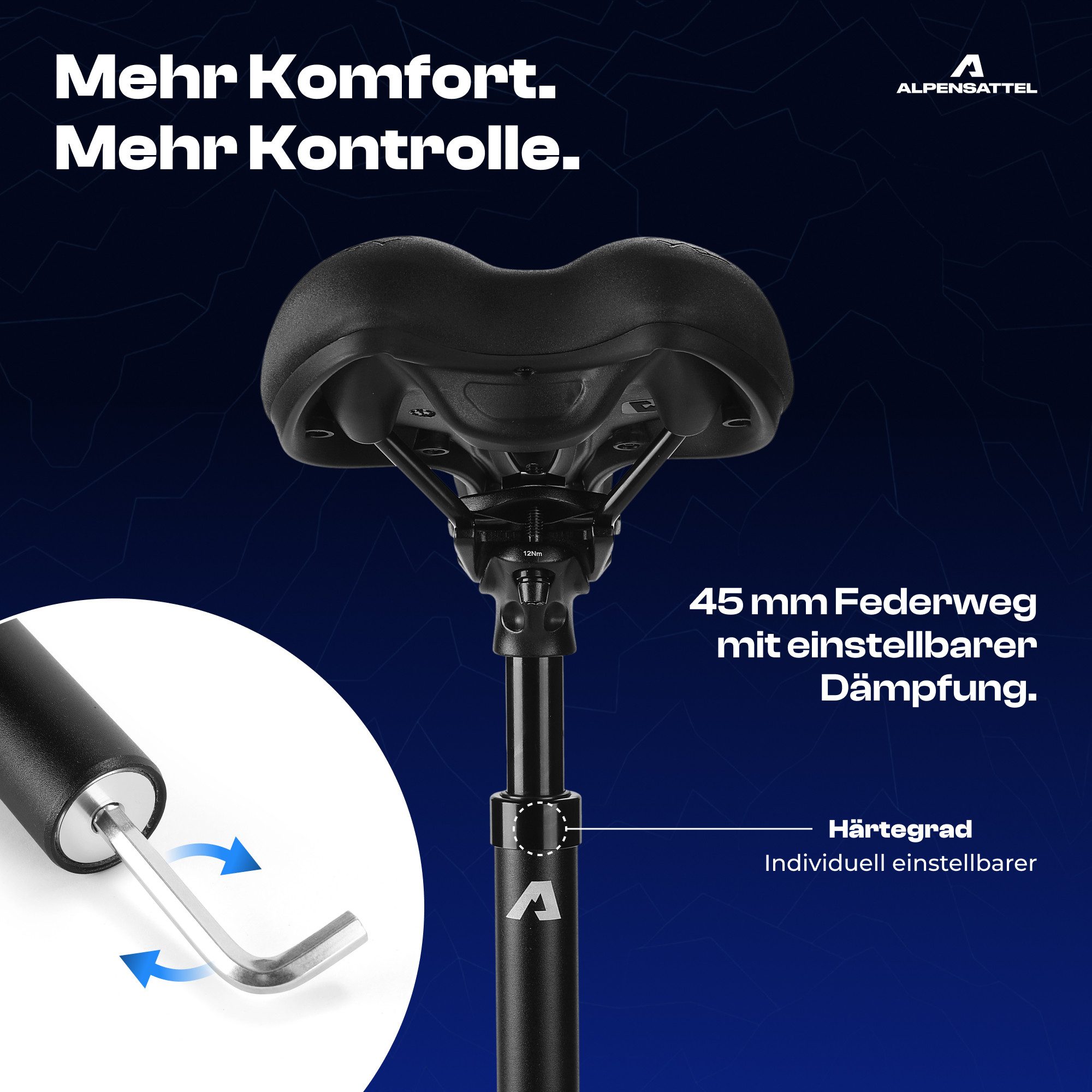 Alpensattel Federsattelstütze Sattelstütze – Bild 3 von 5