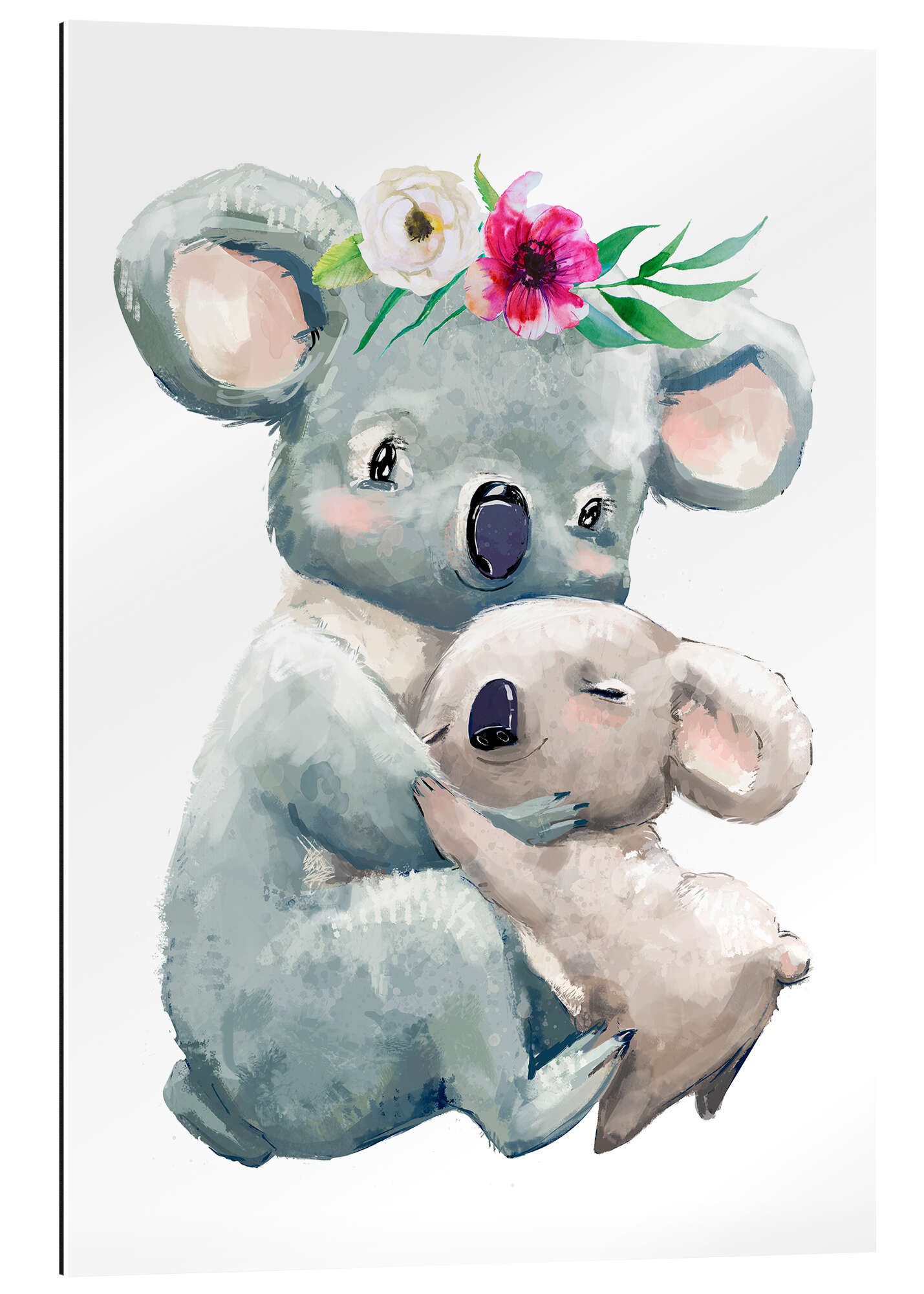 Posterlounge Wandbild Koala-Mama, Eve Farb, erhältlich als Poster, Leinwandbild, Wandsticker oder Acrylglasbild