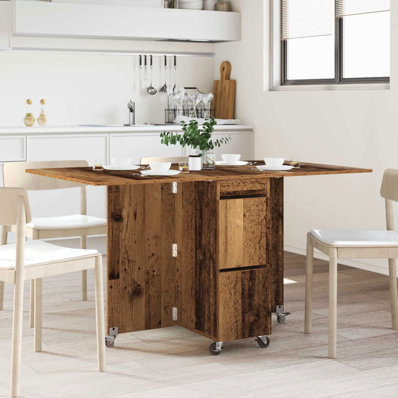 vidaXL Esstisch Esstisch 140 x 80 x 77 cm Holzwerkstoff Altholz Rechtwinklig (1-St)