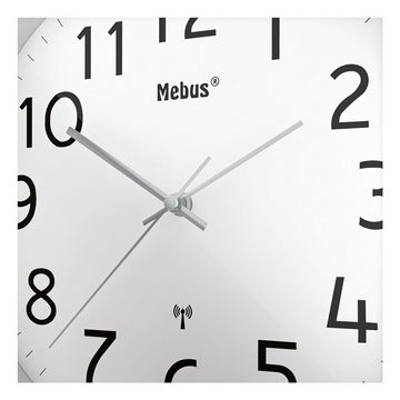 Mebus Funkwanduhr 52680 (mit Metallgehäuse, Ø 30,5 cm)