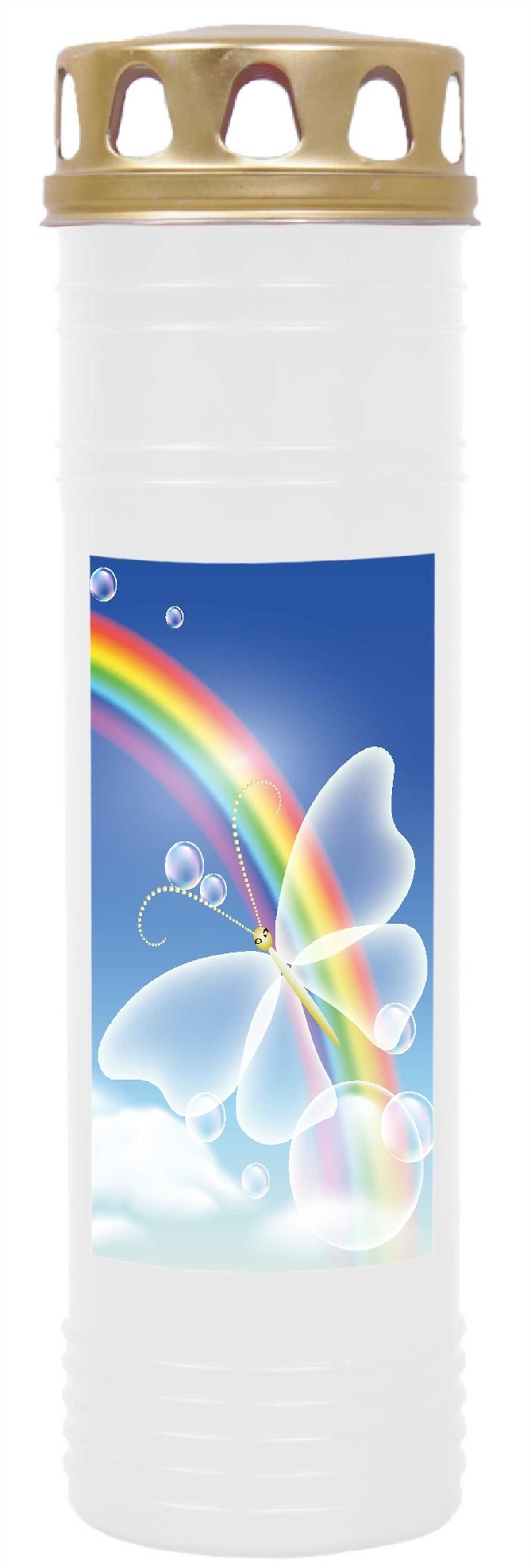 HS Candle Grabkerze mit Motiv 4er-Pack, hochwertiges Wachs, wind- & wetterfest