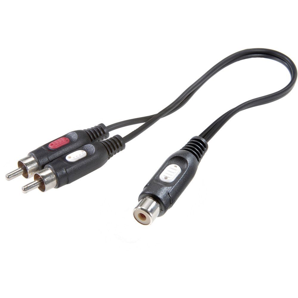 SpeaKa Professional SP-7869924 Cinch Audio Y-Adapter [2x Cinch-Stecke Audio-Adapter