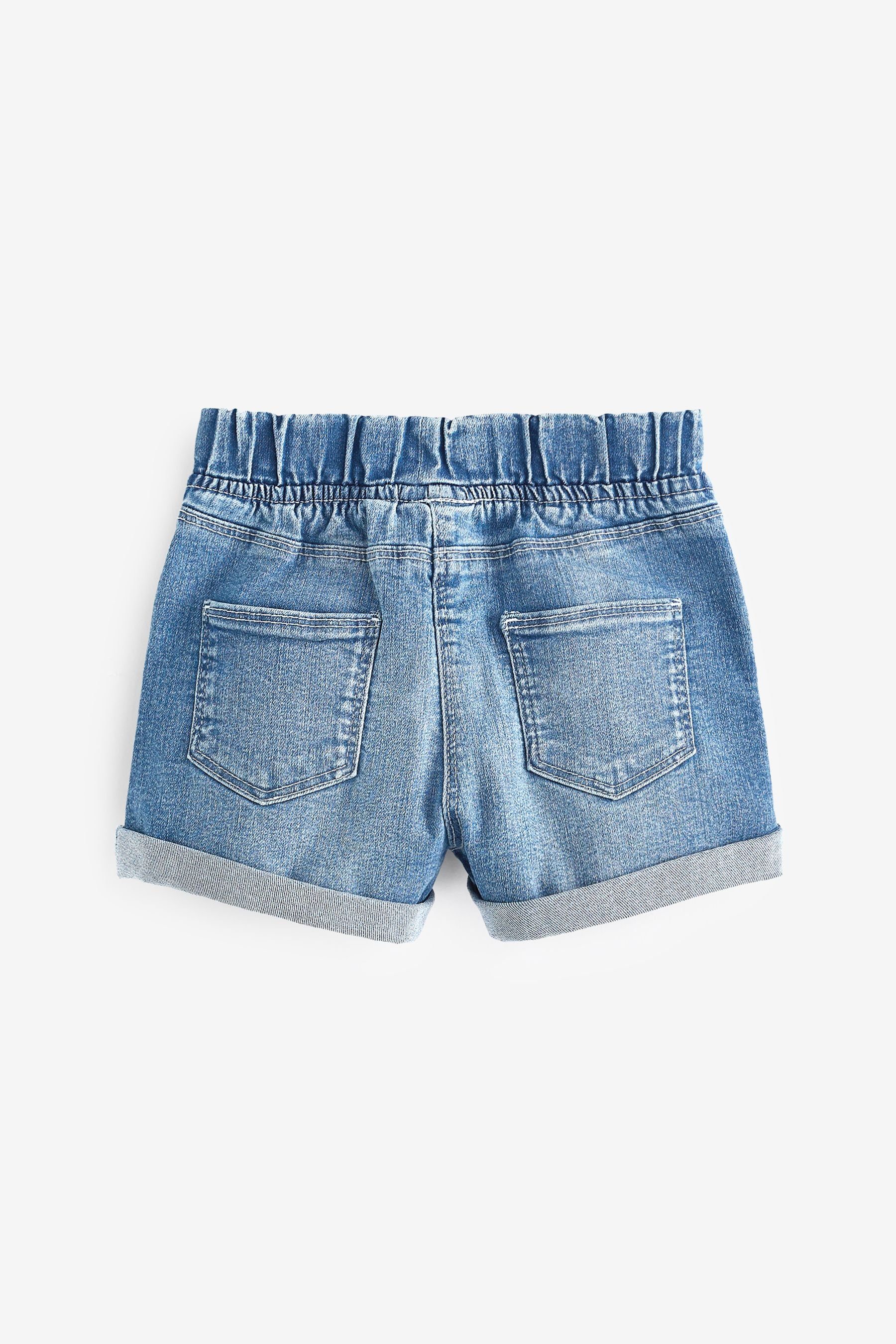 Shorts Wash Next (1-tlg) Shorts mit Gummibund Denim Dark