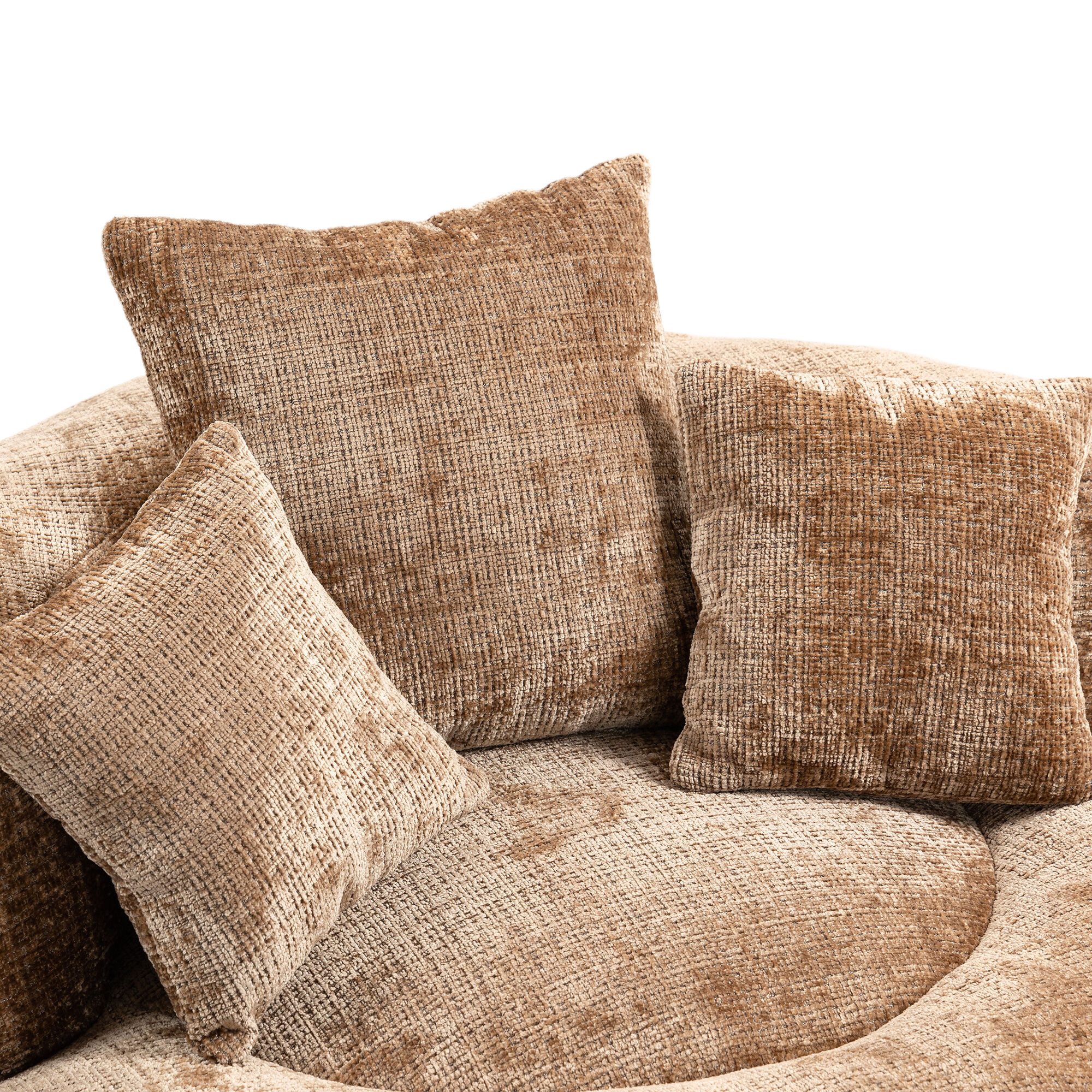 STILVORA Relaxsessel Indoor & Outdoor Sitzsack bean bag sofa mit hohen Rücken,Lazy Sofa (Lazy Sofa mit hohem Rücken und 3 Kissen – Ergonomischer Sitzsack für Erwachsene & Kinder, Chenille-Stoff, für Wohnzimmer, Büro & Schlafzimmer, Komfortabler Lounger, Gaming Stuhl, 150 kg Kapazität), 108 x 108 x 52 cm
