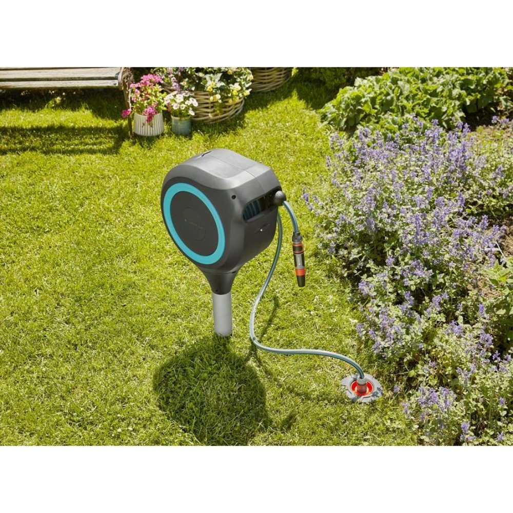 GARDENA Schlauchaufroller Schlauchbox Schlauchaufroller Schlauchtrommel RollUp M Gardena, (1-tlg)