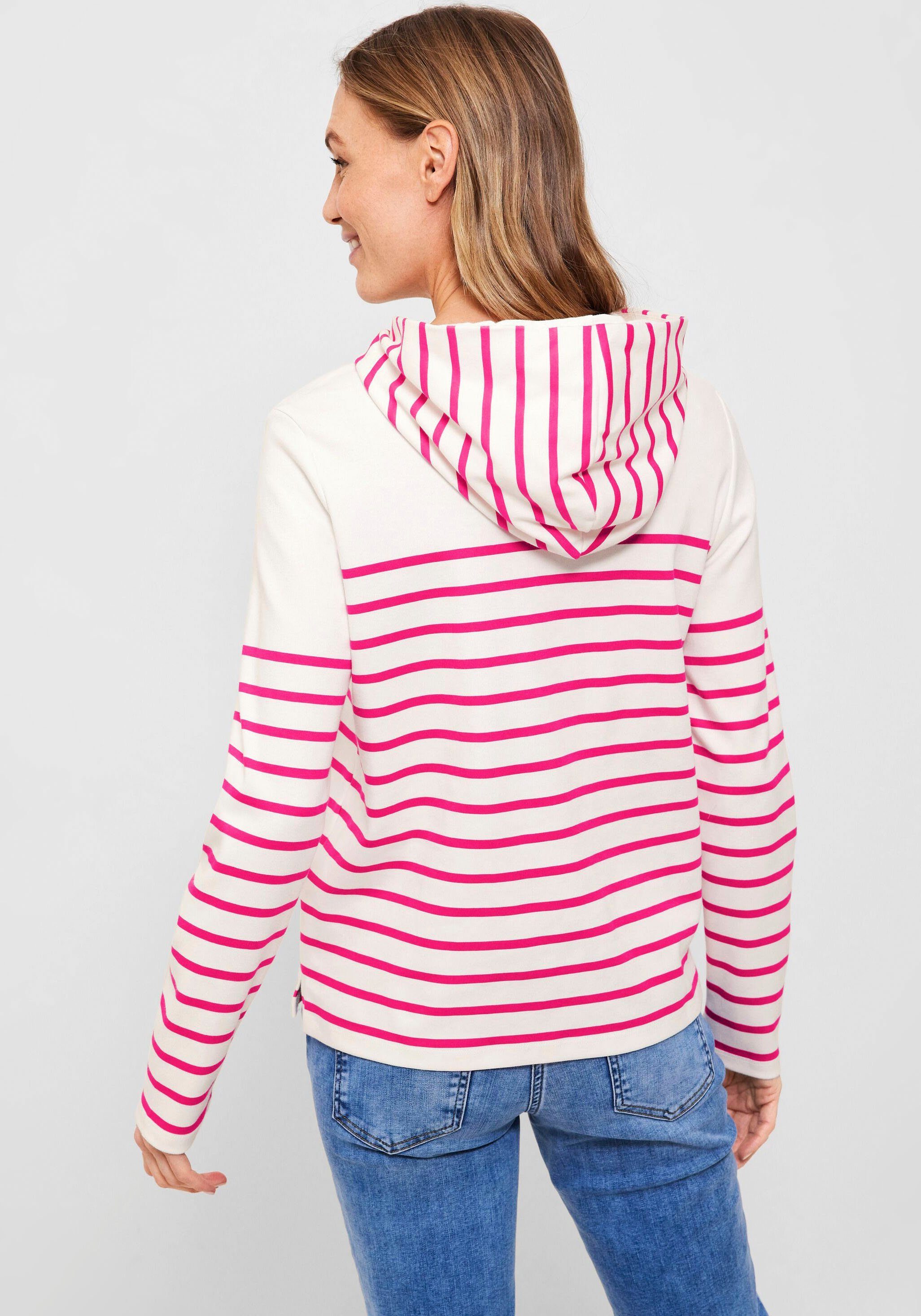 Hoodie fresh mit Cecil pink Design modischem