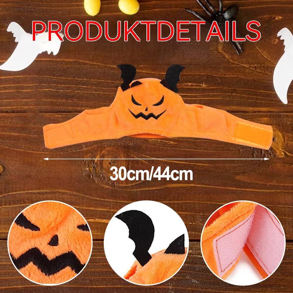 Bomiclss Hundekostüm Halloween-Teufelskostüm für Hunde, Halloween-Teufelshut, Haustier-Kopfschmuck für Halloween-Partys, verstellbare
