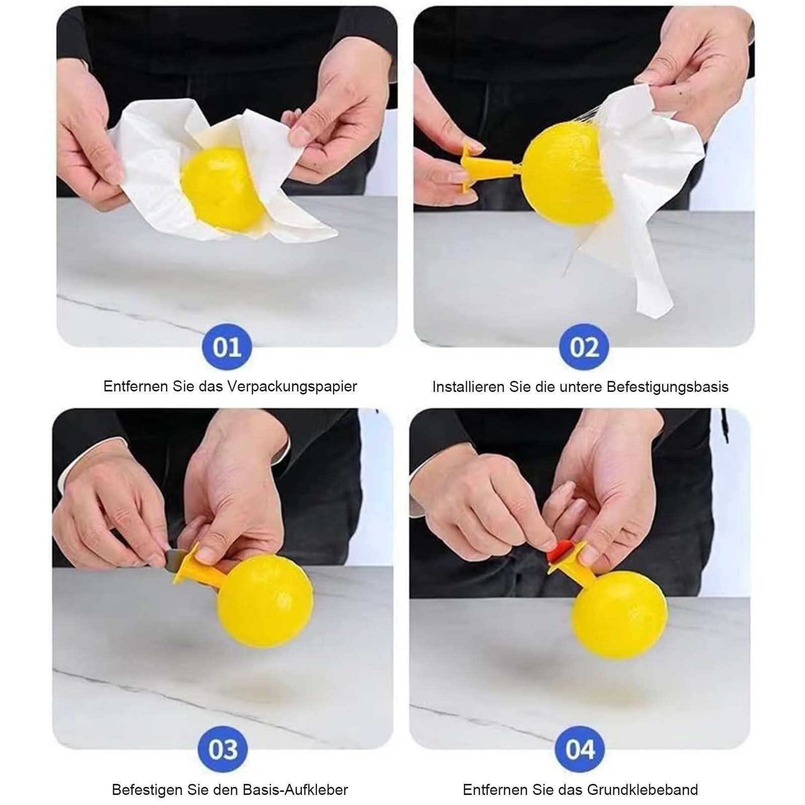 MODFU Insektenfalle Fruchtfliegenfallen klebend Insektenfänger Kugelfallen, 6 Stück klebrige Fallen für Fang von Fruchtfliegen kleinen Insekten