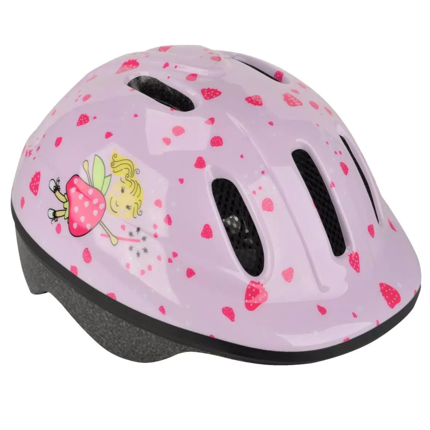 FISCHER Fahrrad Kinderfahrradhelm Kinder Fahrrad-Helm S / M Erdbeer Rosa, Radhelm Fahrrad Helm auch für MTB Inliner oder Sport-Helm Sturz-Helm