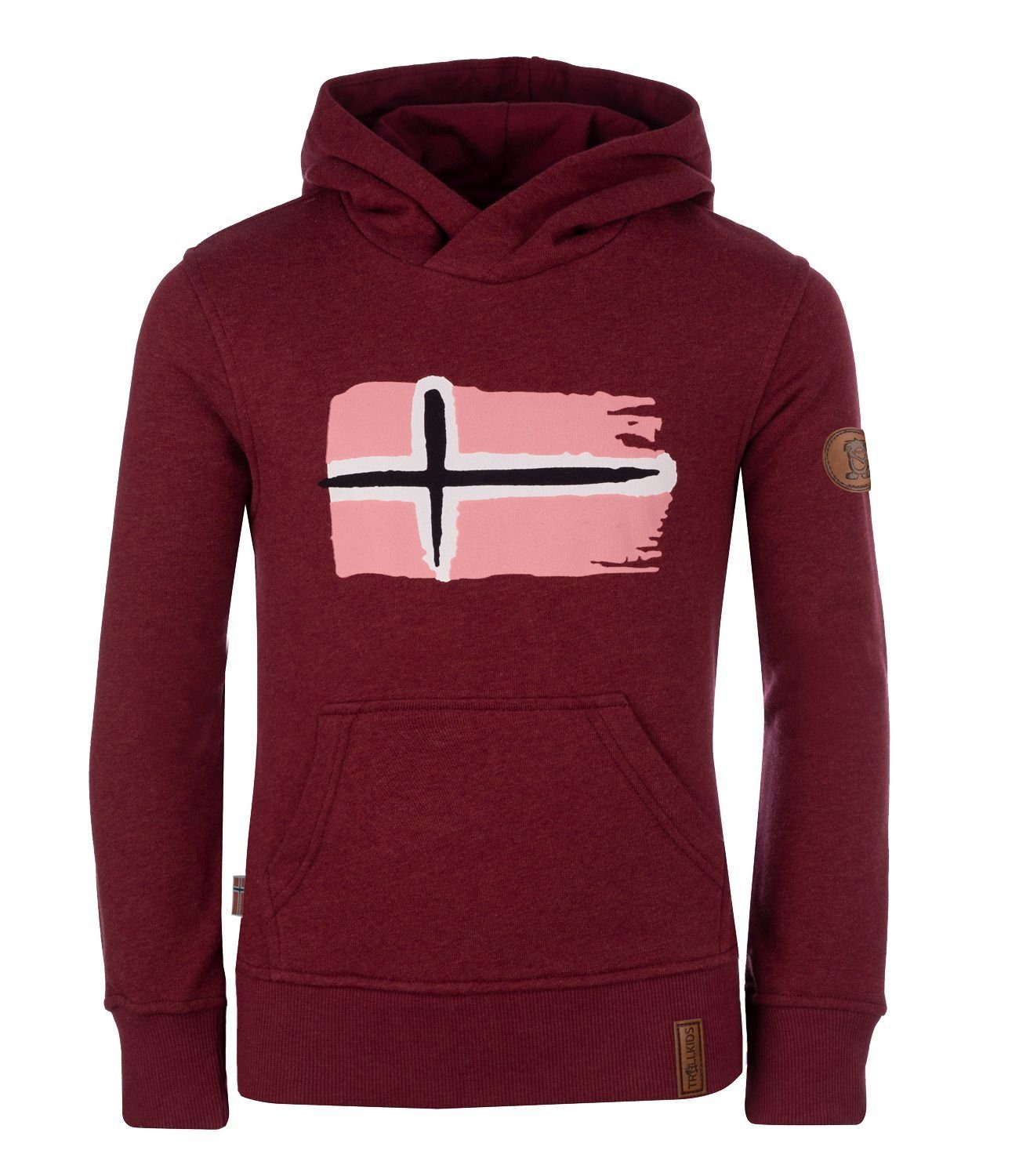 Hoodie Kastanienbraun TROLLKIDS Trondheim