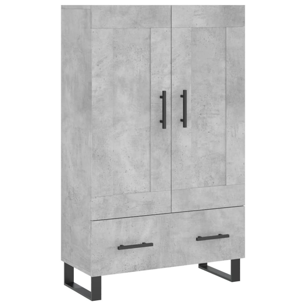 vidaXL Highboard Highboard Betongrau 69,5x31x115 cm günstig online kaufen