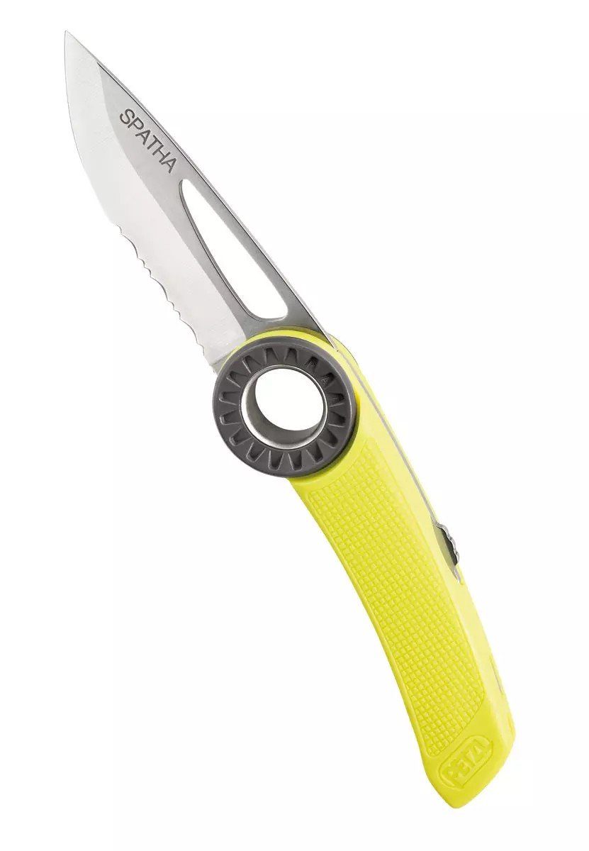 Multitool Petzl Klappmesser gelb Rettungsmesser Spatha