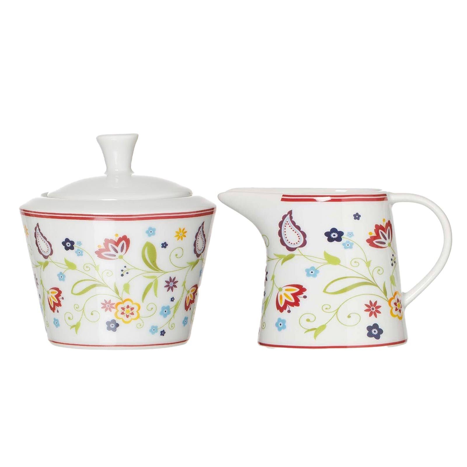 Ritzenhoff & Breker Frühstücks-Geschirrset Shanti Frühstücksservice 10er Set (10-tlg), 2 Personen, Porzellan