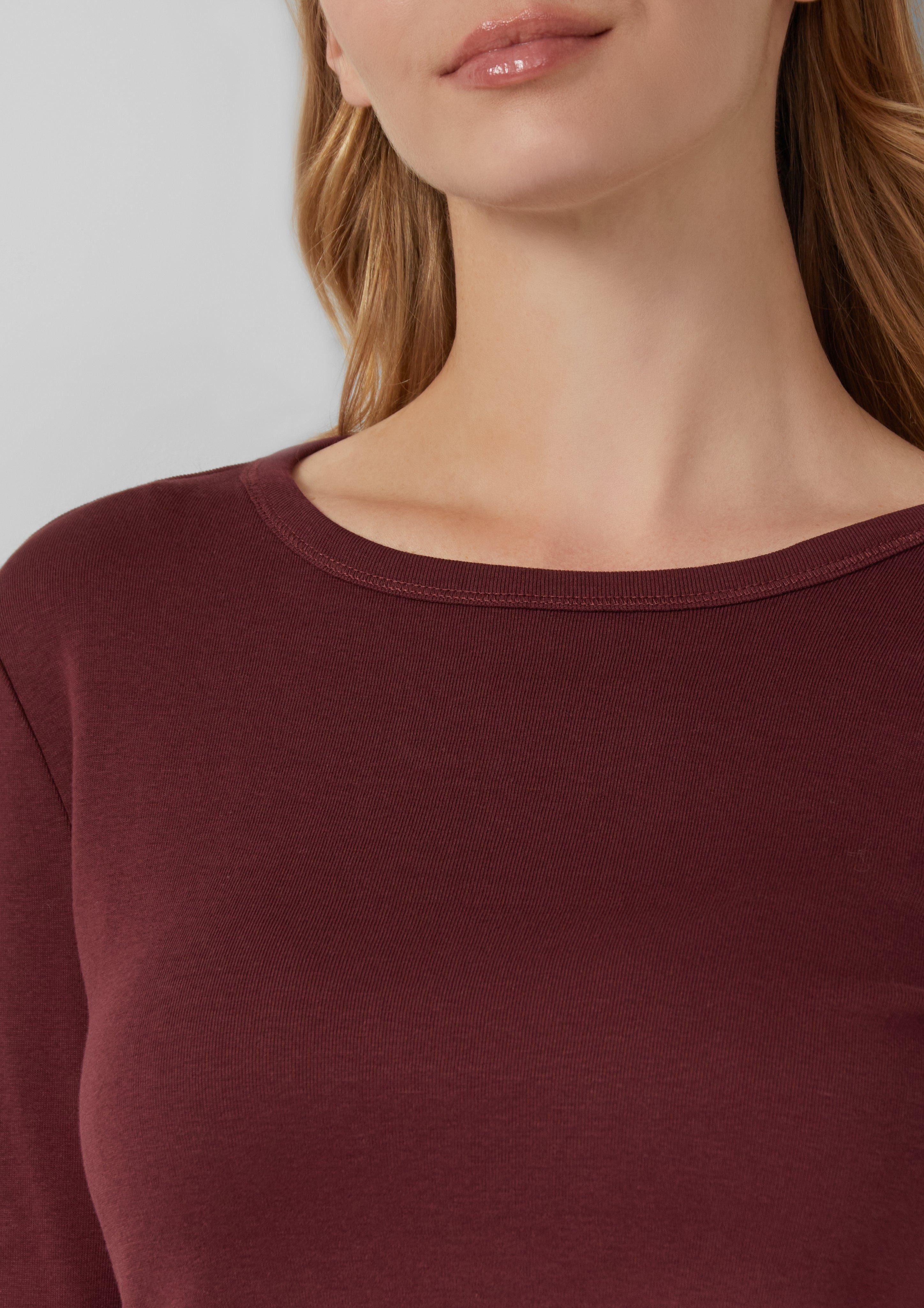 s.Oliver Langarmshirt Longsleeve mit Rippstruktur im günstig online kaufen