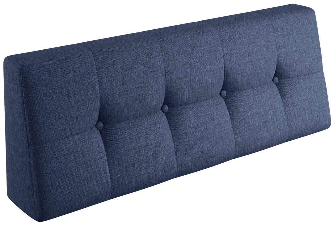 sunnypillow Rückenkissen Palettenkissen gesteppt Rückenkissen 120x40x20/10cm, Blau