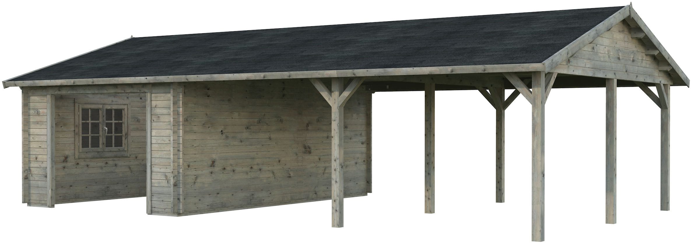 Palmako Garage Roger, ohne Tor, BxTxH: 1006x619x316 cm