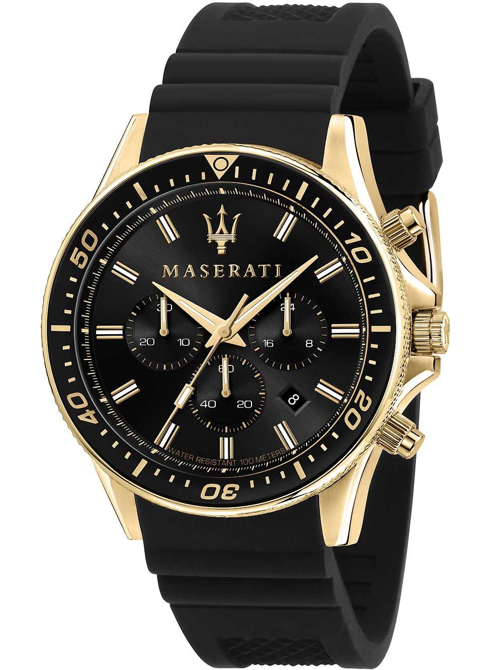 MASERATI Quarzuhr Maserati R8871640001 Sfida Chronograph Herrenuhr 44mm 10A günstig online kaufen