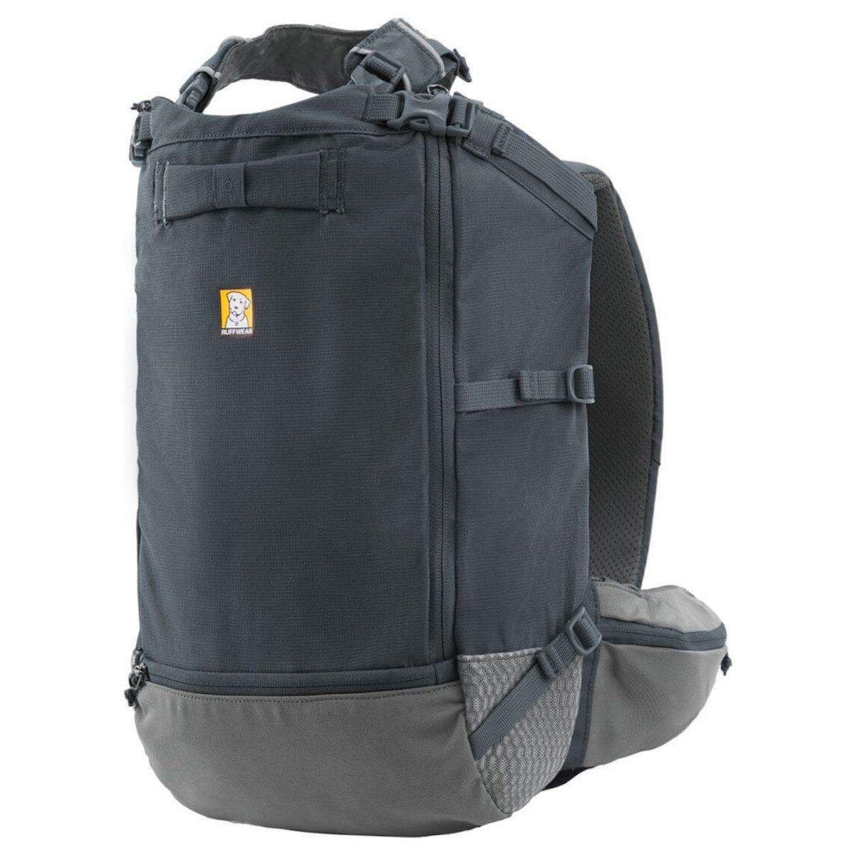Ruffwear Tiertransporttasche Hunderucksack Hitch Hiker Dog Backpack Carrier Basalt Gray