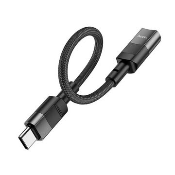 HOCO Adapter Typ C auf iPhone -Anschluss 8-polig U107 10cm schwarz USB-Adapter
