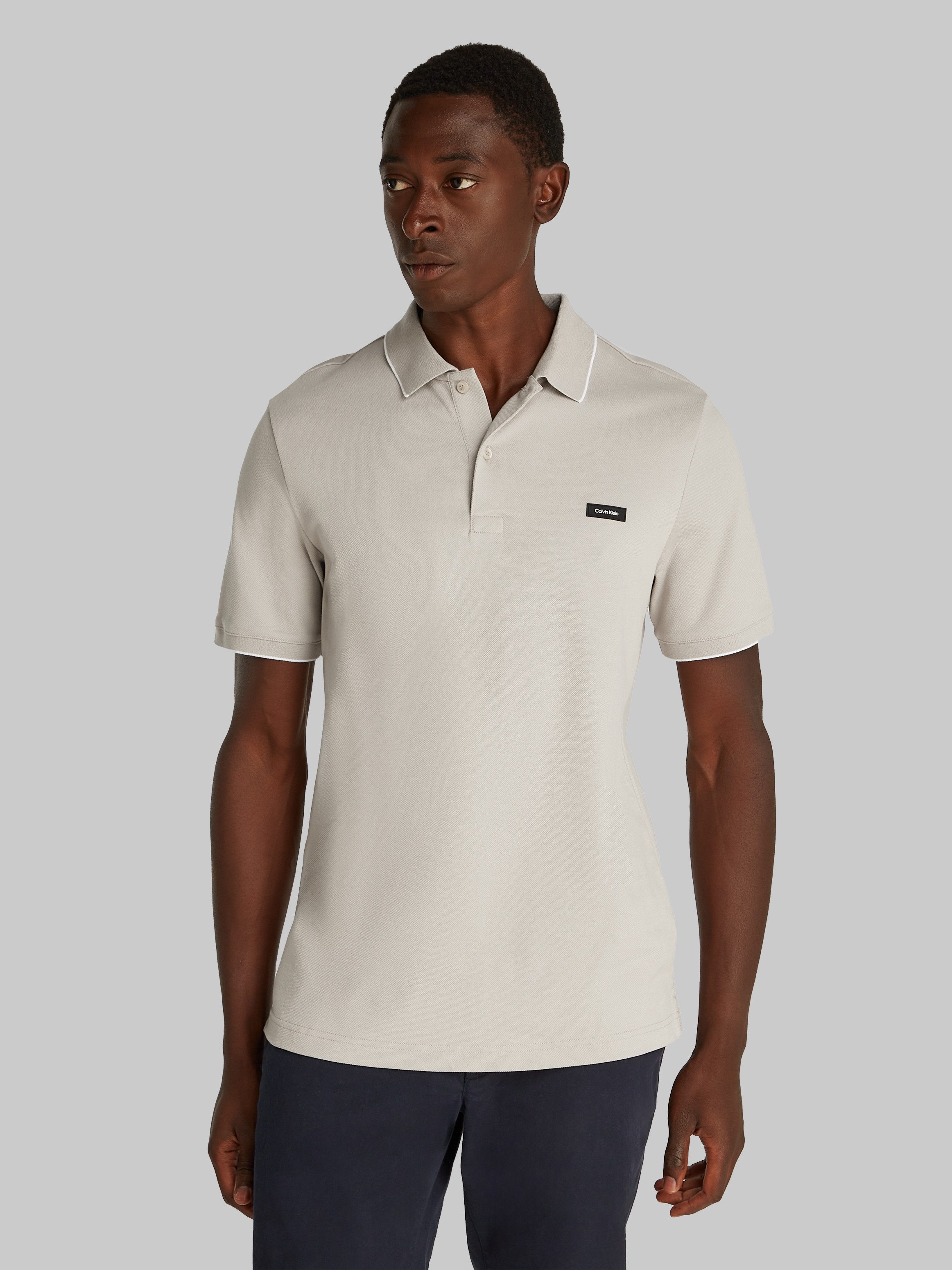 Calvin Klein Poloshirt STRETCH PIQUE TIPPING günstig online kaufen