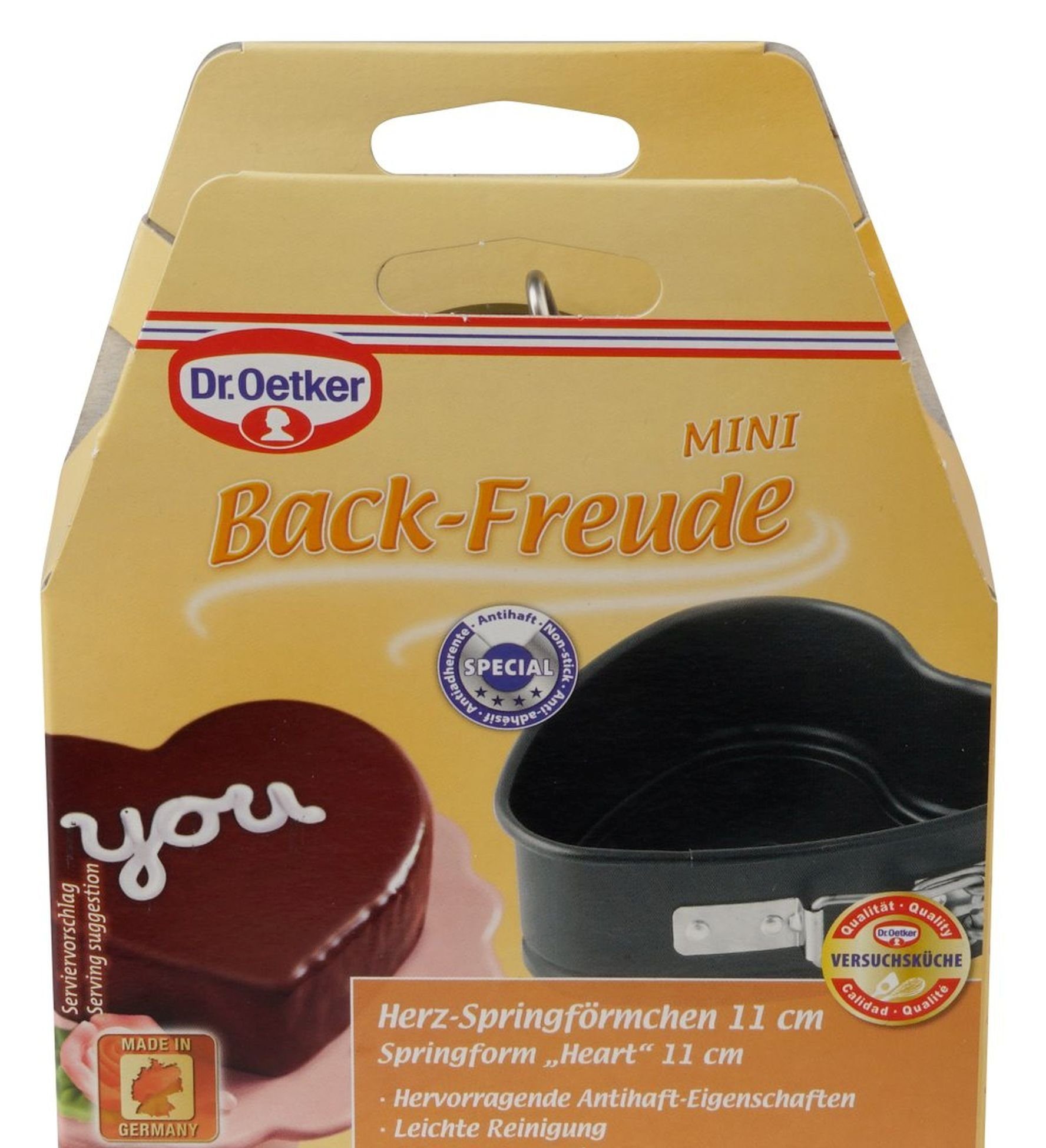 Dr. Oetker Küchenhelfer Herzkuchenform Herzform Herz Kuchenform Backform Mini 11 cm Dr. Oetker Back Freude