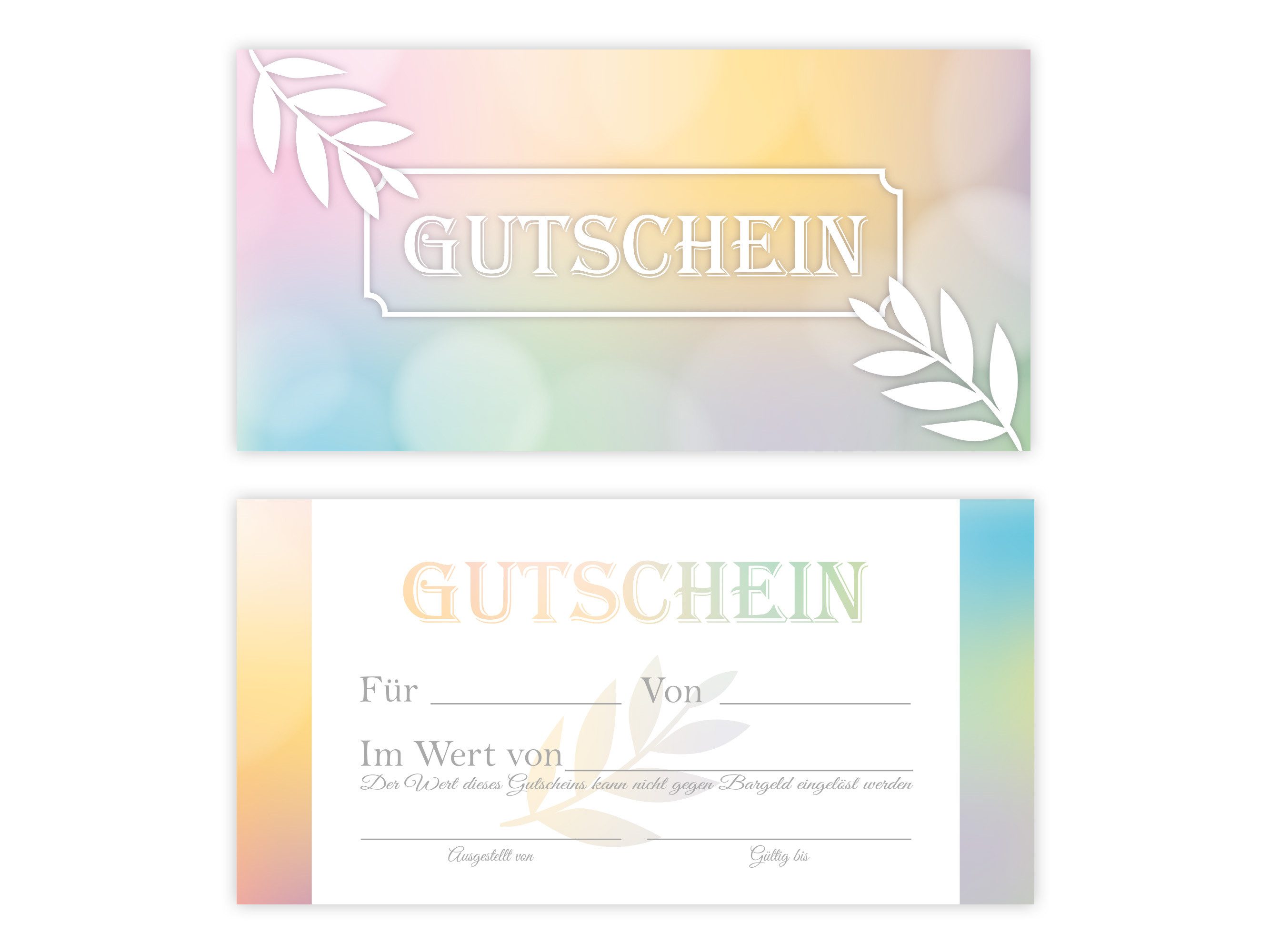 Geschenkkarte Gutschein Geschenkgutschein zum Ausfüllen für Spa Beauty Wellness