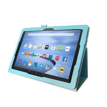 Lobwerk Tablet-Hülle 2in1 Set (Hülle + Glas) für Amazon Fire 10 / 10 Plus 11. Gen. 2021, Wake & Sleep Funktion, Sturzdämpfung, Aufstellfunktion