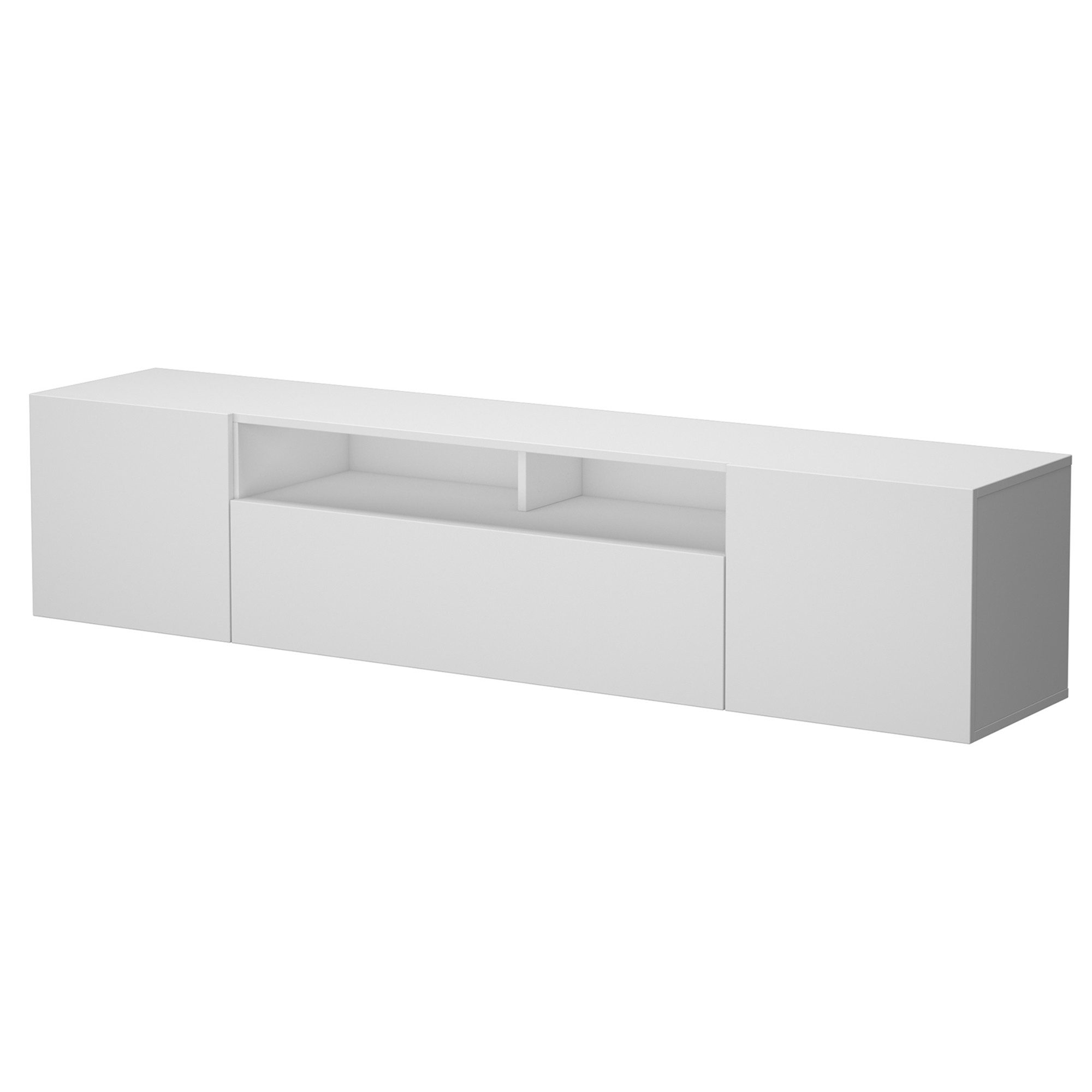 Mai & Mai Lowboard TV-Board TV-Schrank Fernsehschrank Hängend Holz 180x34.4x39cm