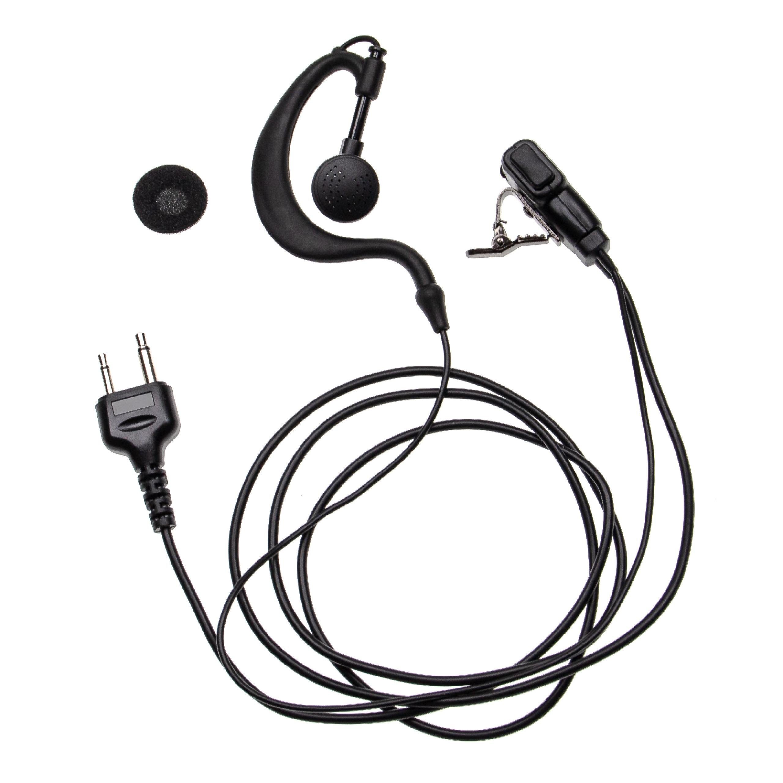 vhbw passend für Rexon RL328S, RL328CQ, RL328+, RL328 Plus, RL328 Funkgerät Headset