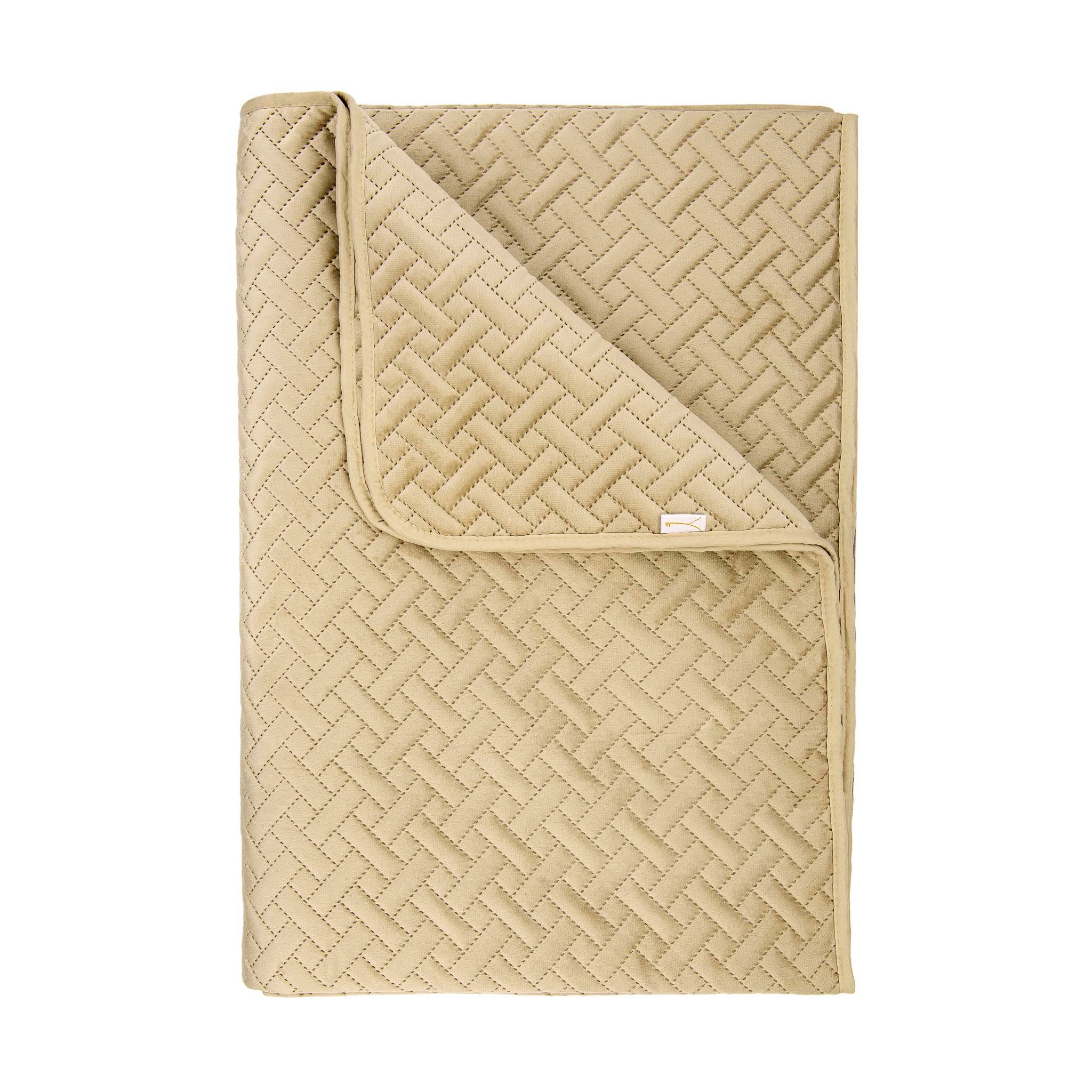 YELLOW Bettüberwurf Audrey Bettüberwurf 270x260 Sand Bettüberwurf 270x260 Sand Gewebt, Bettüberwurf Tagesdecke