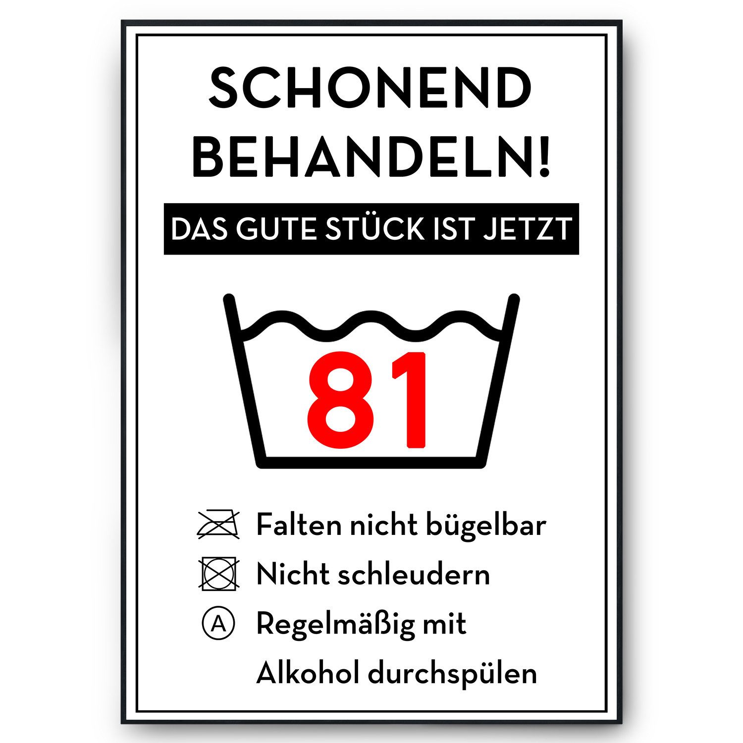 Tigerlino Poster Geburtstag Geschenk Urkunde Lustig günstig online kaufen