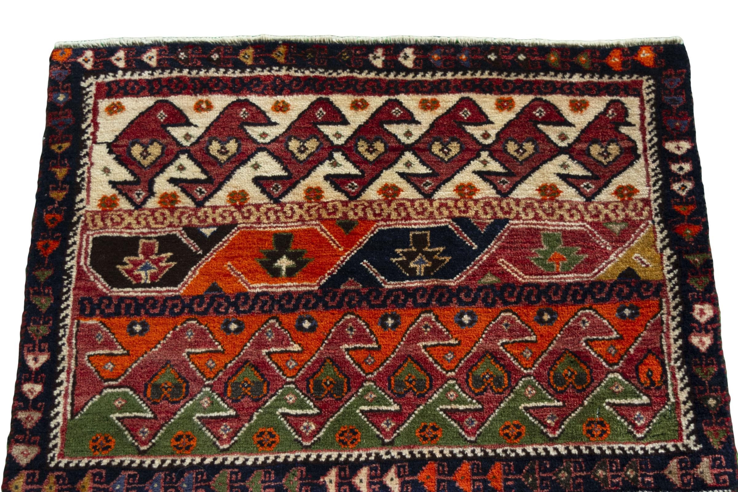 Nain Trading Orientteppich Shiraz 68x48 Handgeknüpfter Orientteppich / Perserteppich, rechteckig, Höhe: 10 mm