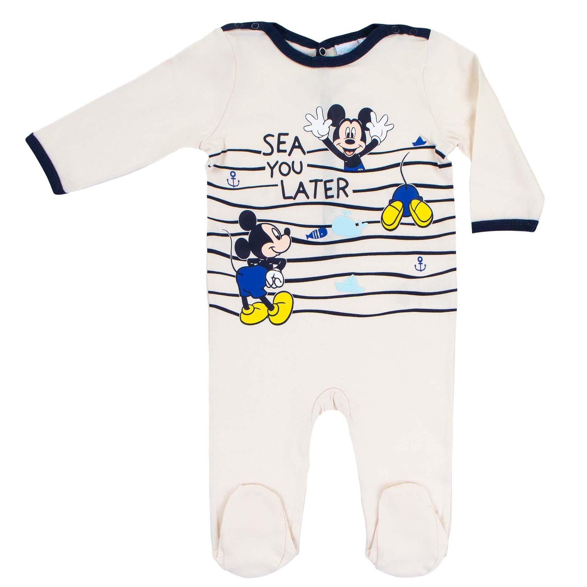 Disney Mickey Mouse Ползунки Baby-Strampler Baby-Outfit kuscheliger Einteiler für Babys