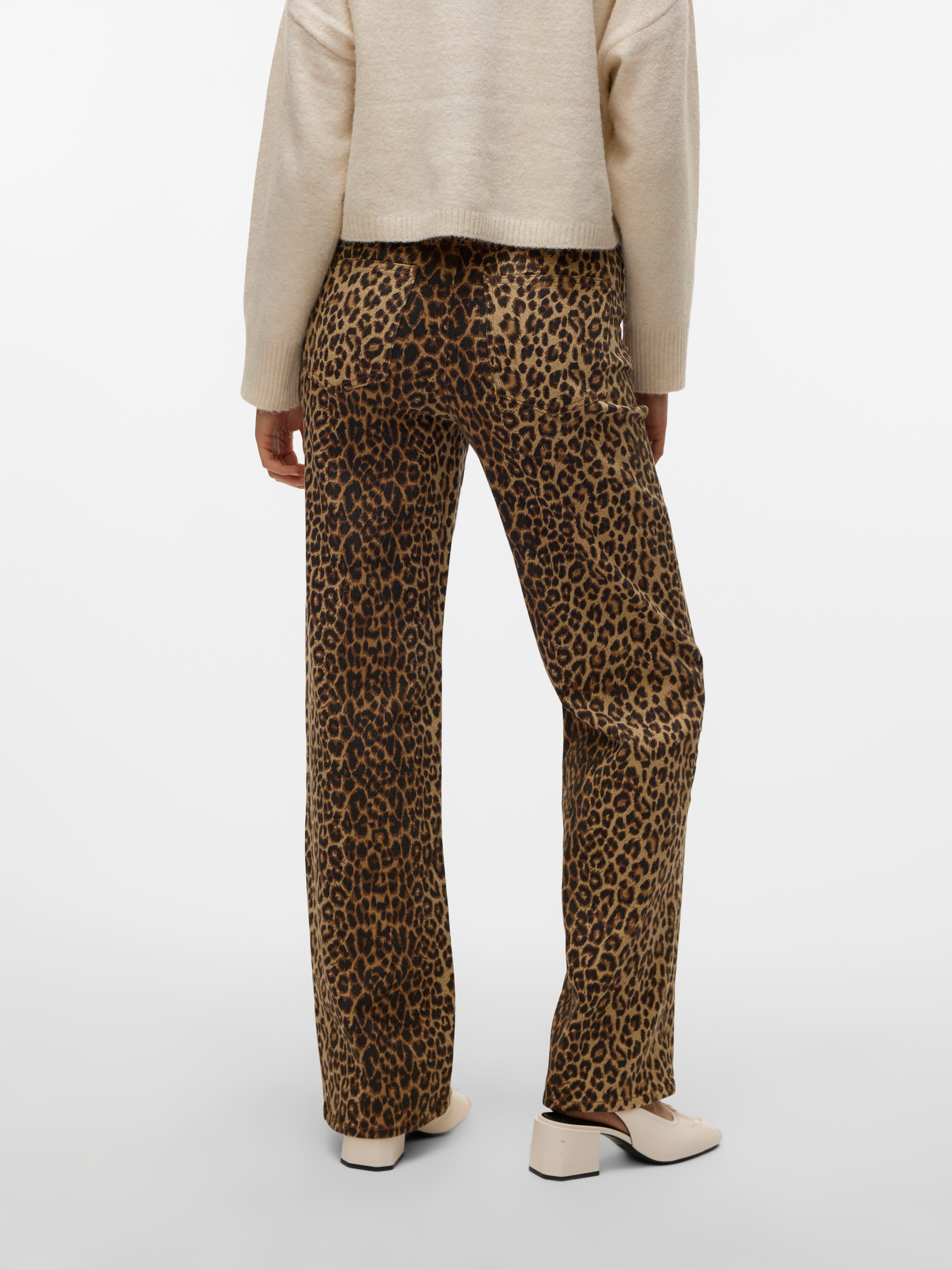 Vero Moda High-waist-Jeans VMTESSA HR WIDE STRETCH AOP JEANS NOOS
