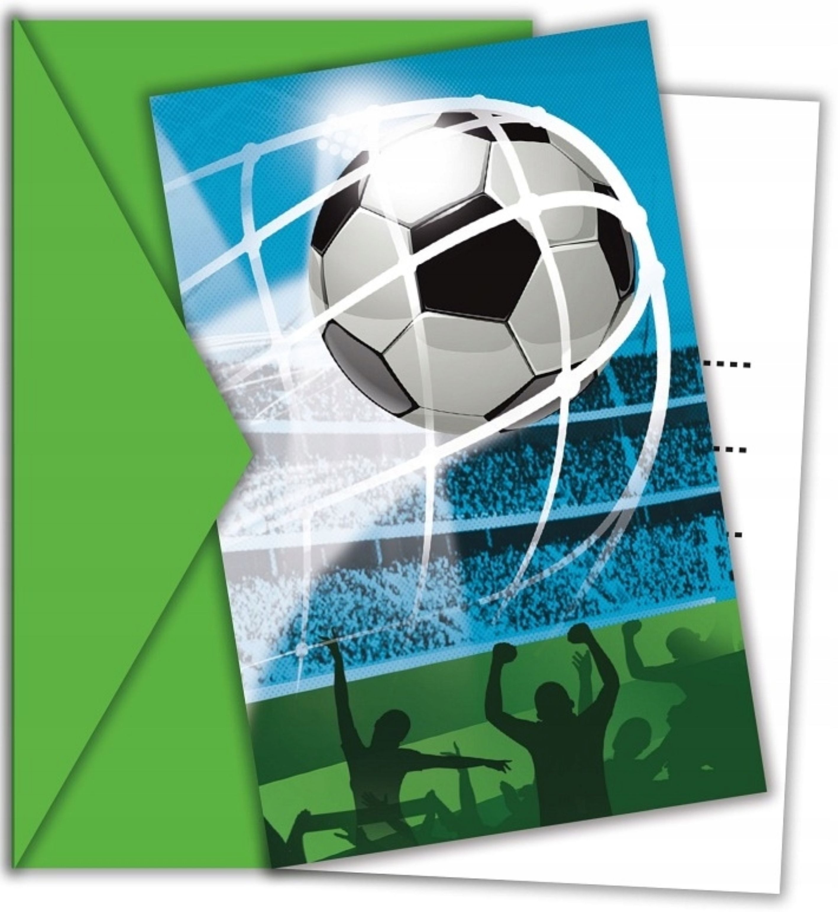 Festivalartikel Einladungskarten Fußball Einladungskarten mit Umschlägen 6 Stück Kindergeburtstag