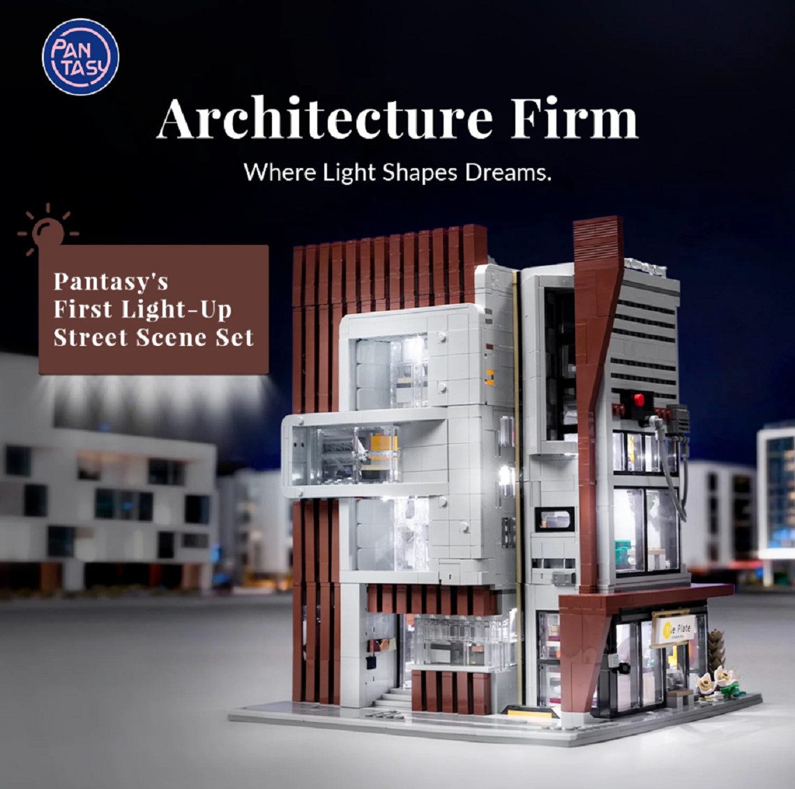 Pantasy Pantasy 85041 Architektur Studio 3.427 Teile Modular Building Konstruktions-Spielset, (3427 St)