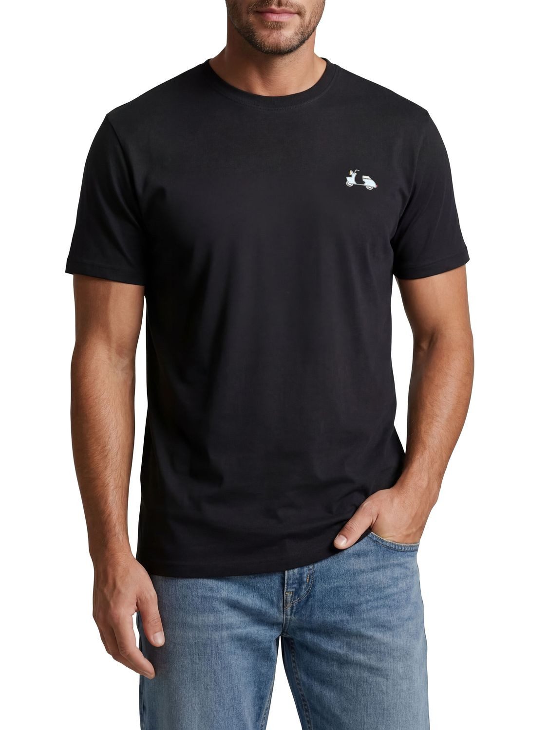 riverso T-Shirt Herren Basic Shirt RIVJay 3er Set Pack Regular Fit (Vorteilspack, 3-tlg) Kurzarm Tee Shirt mit Rundhalsausschnitt aus 100% Baumwolle
