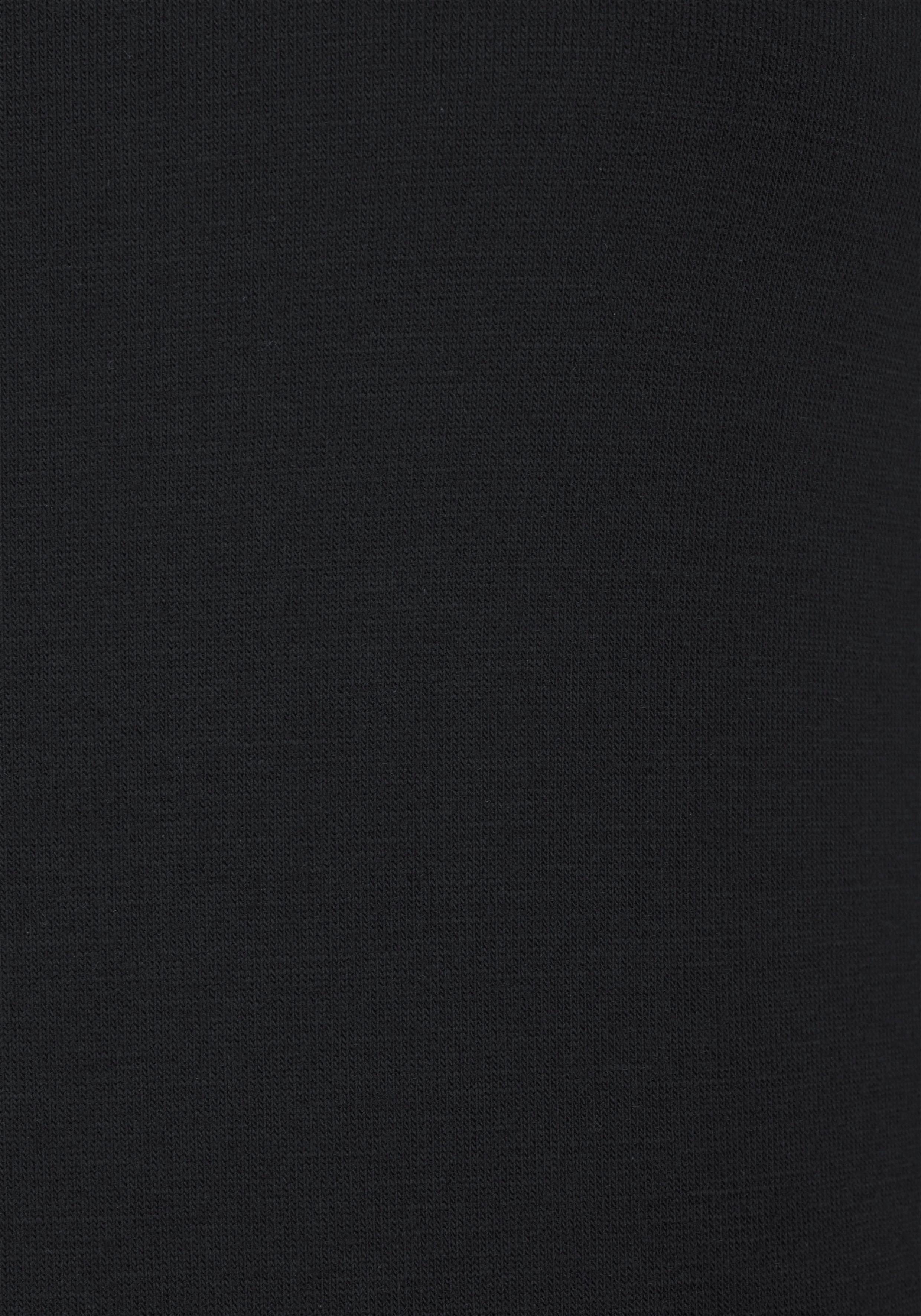 LASCANA Nachthemd mit Spitzenärmeln schwarz