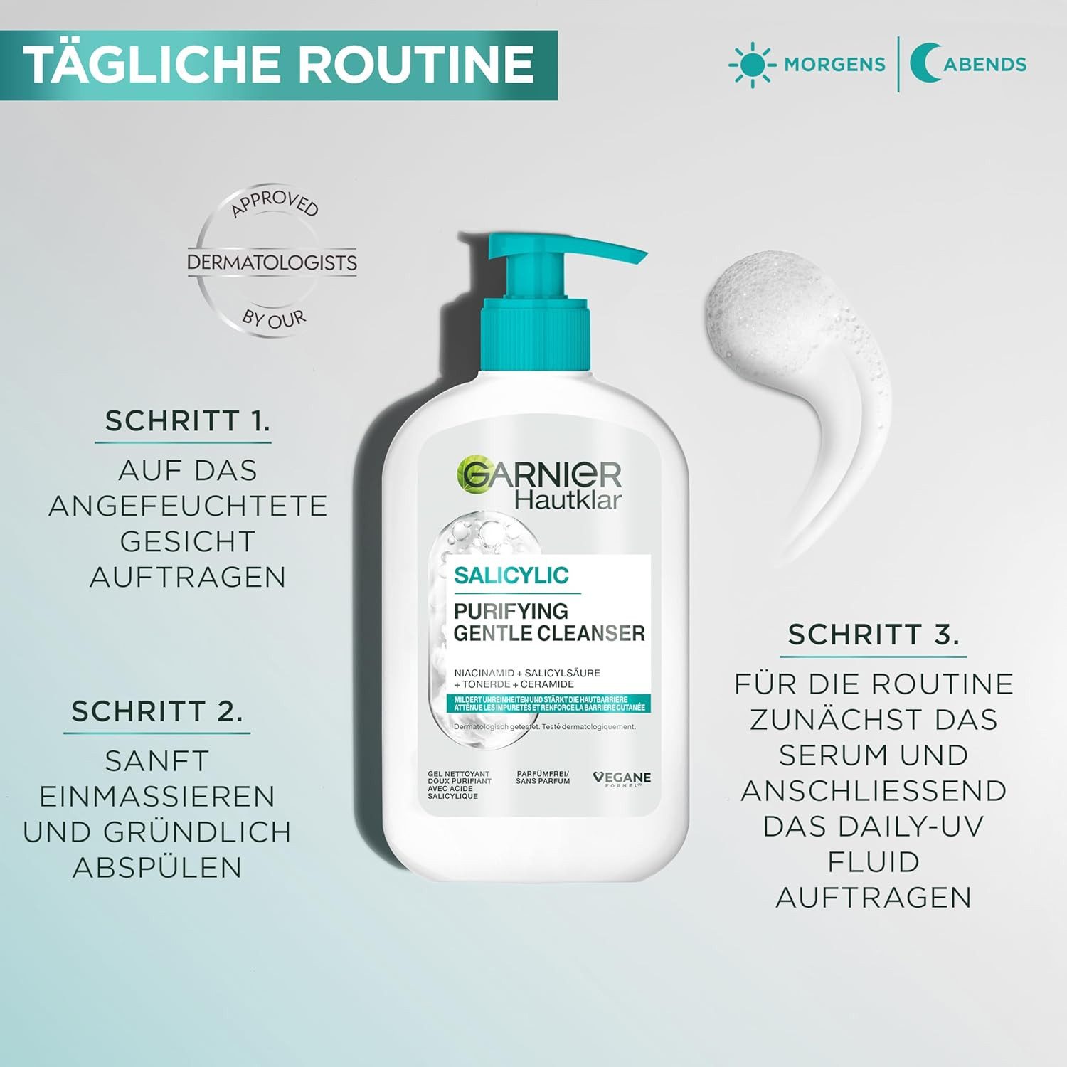 GARNIER Gesichtsreinigungsgel Garnier Hautklar Waschgel Hydrating Deep Cleanser, 1-tlg.