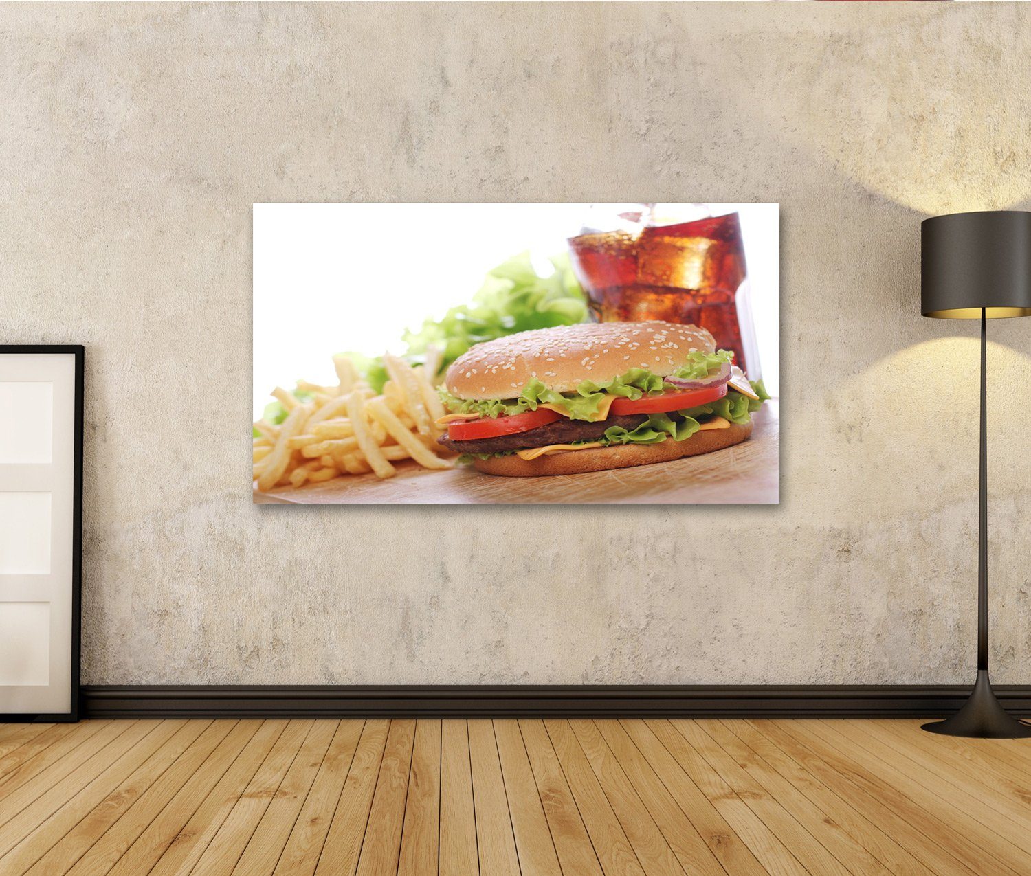 islandburner Leinwandbild Bild auf Leinwand Burger günstig online kaufen
