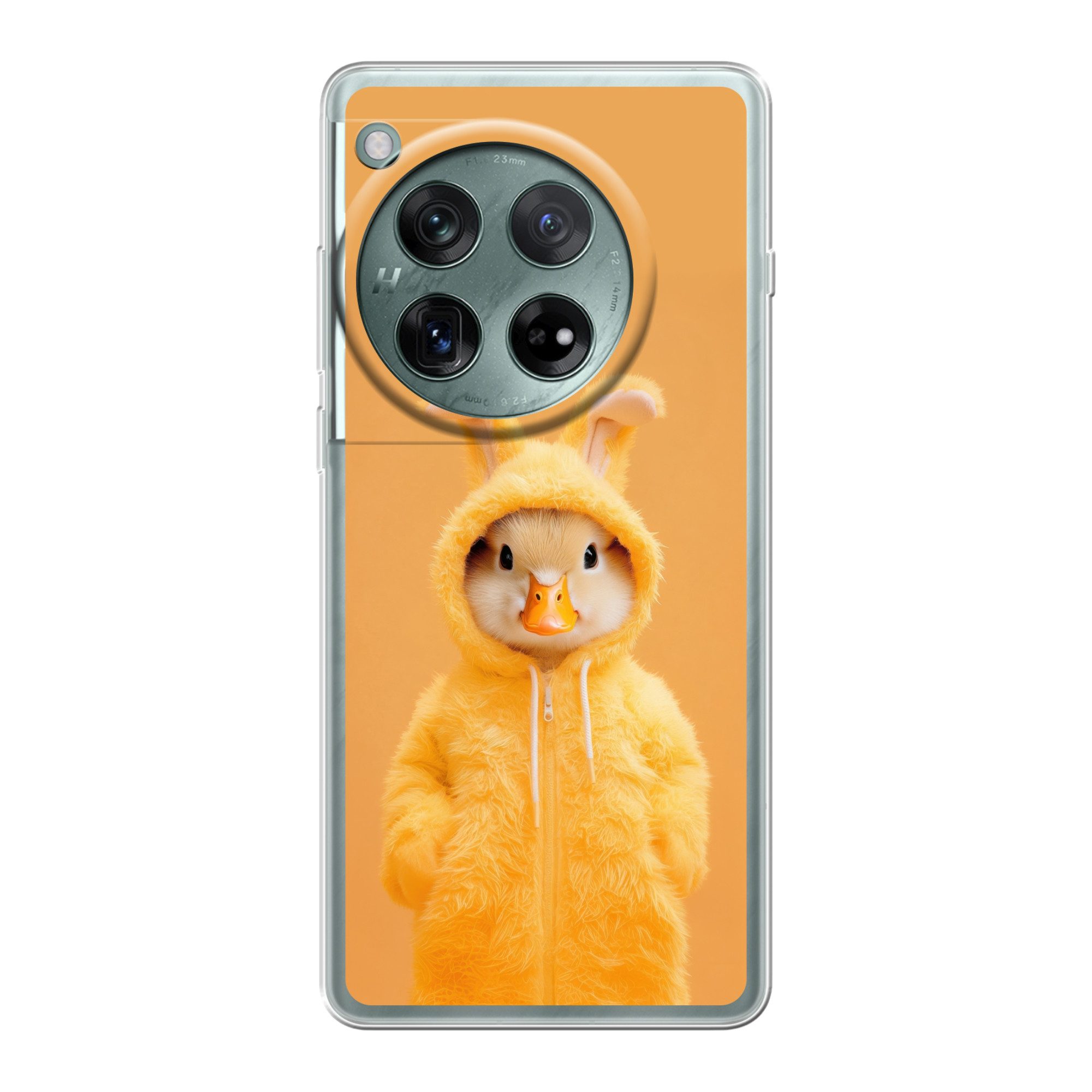 MuchoWow Handyhülle für OnePlus 12 Osterhase - Kostüm - Ente, Handy Case, Silikon, Bumper Case Dünn
