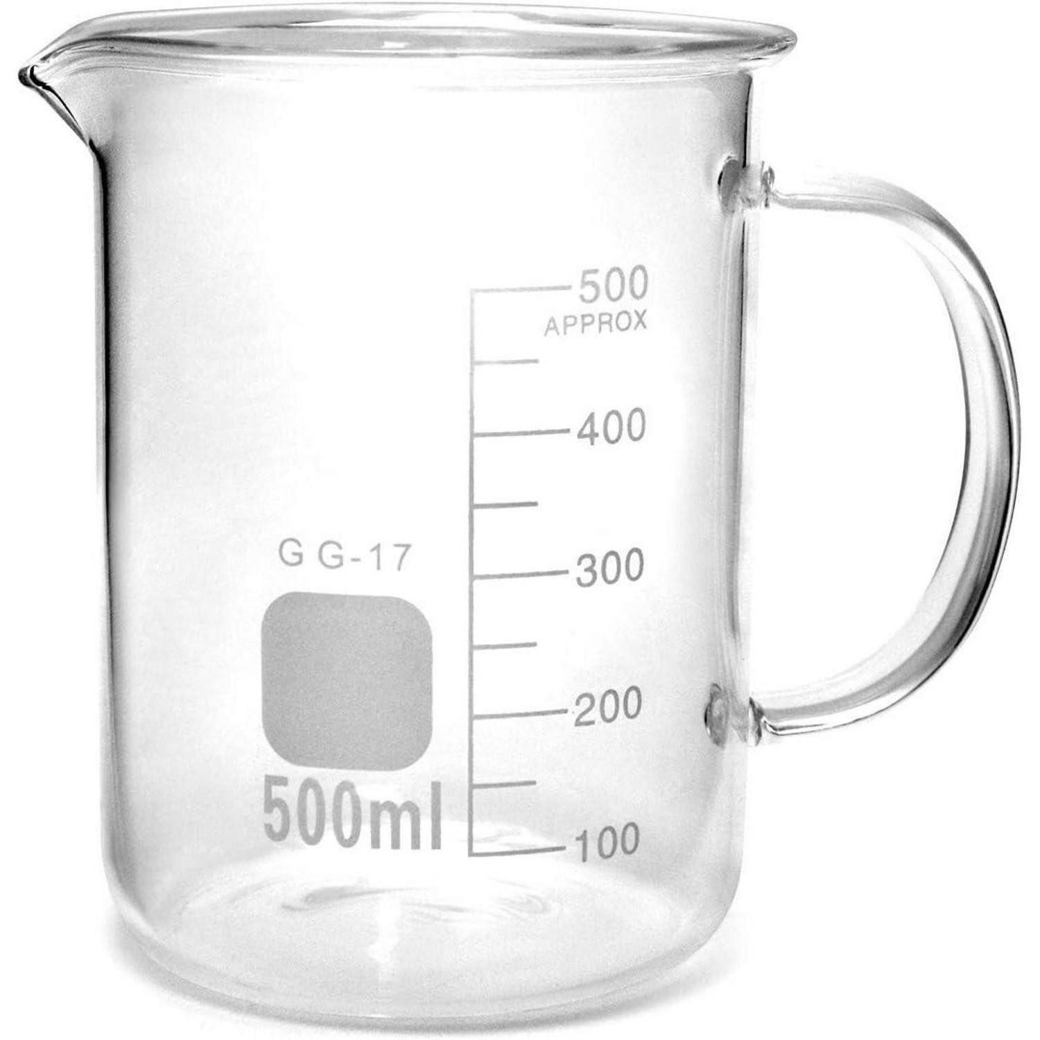 LuxusKollektion Messbecher Messbecher Borosilikatglas transparent 500 ml 1 Stück