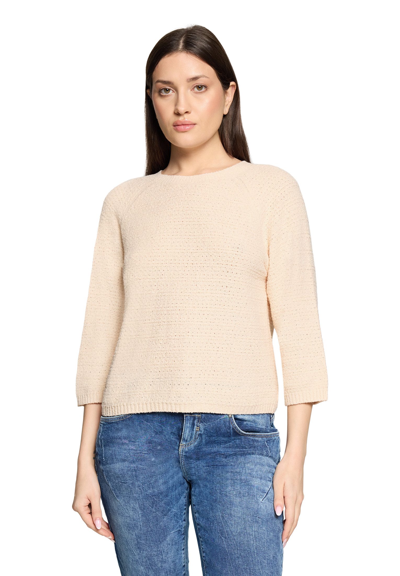 Strickpullover Damen mit Rundhalsausschnitt