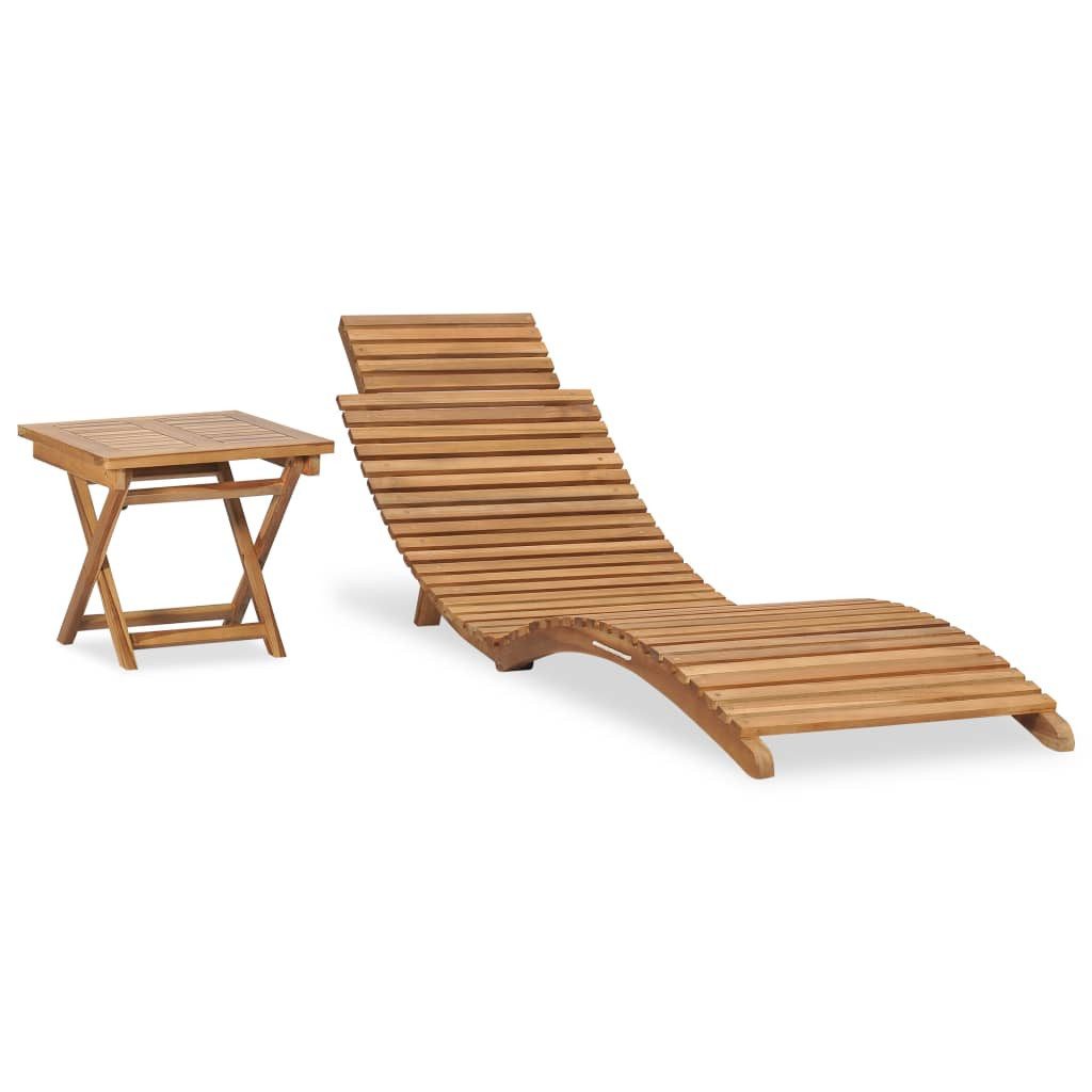Gartenliege 175 x 50 x 55 cm Gartenliege Sonnenliege Holzliege Relaxliege mit Beis